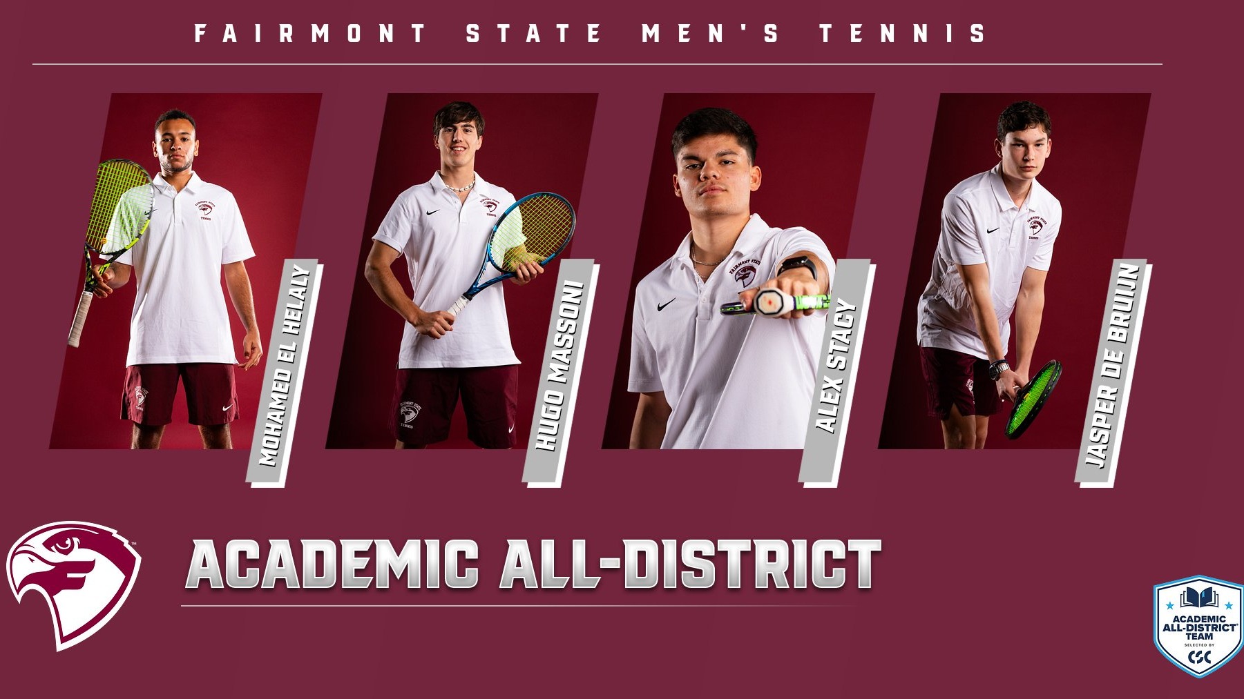 Men's Tennis Academic All-District 2025