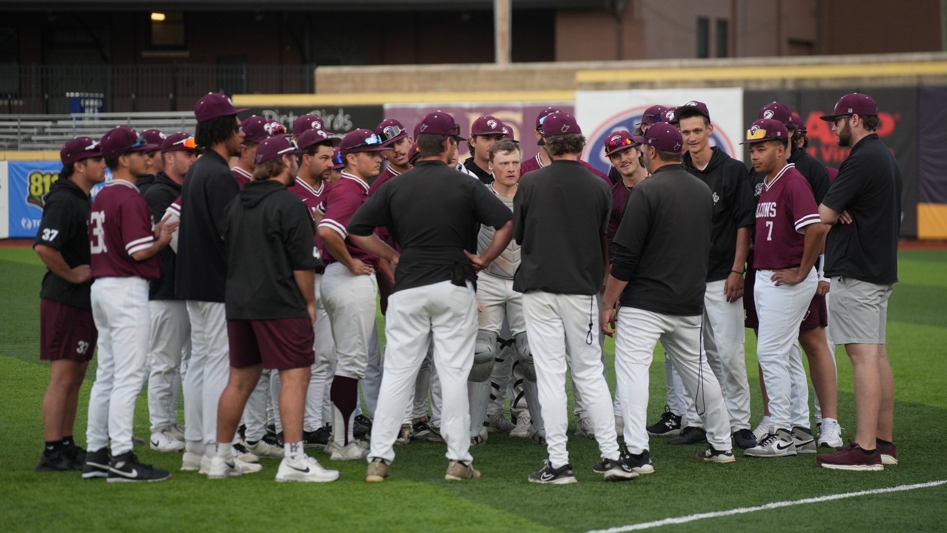 Baseball Huddle after Frostburg State 051025