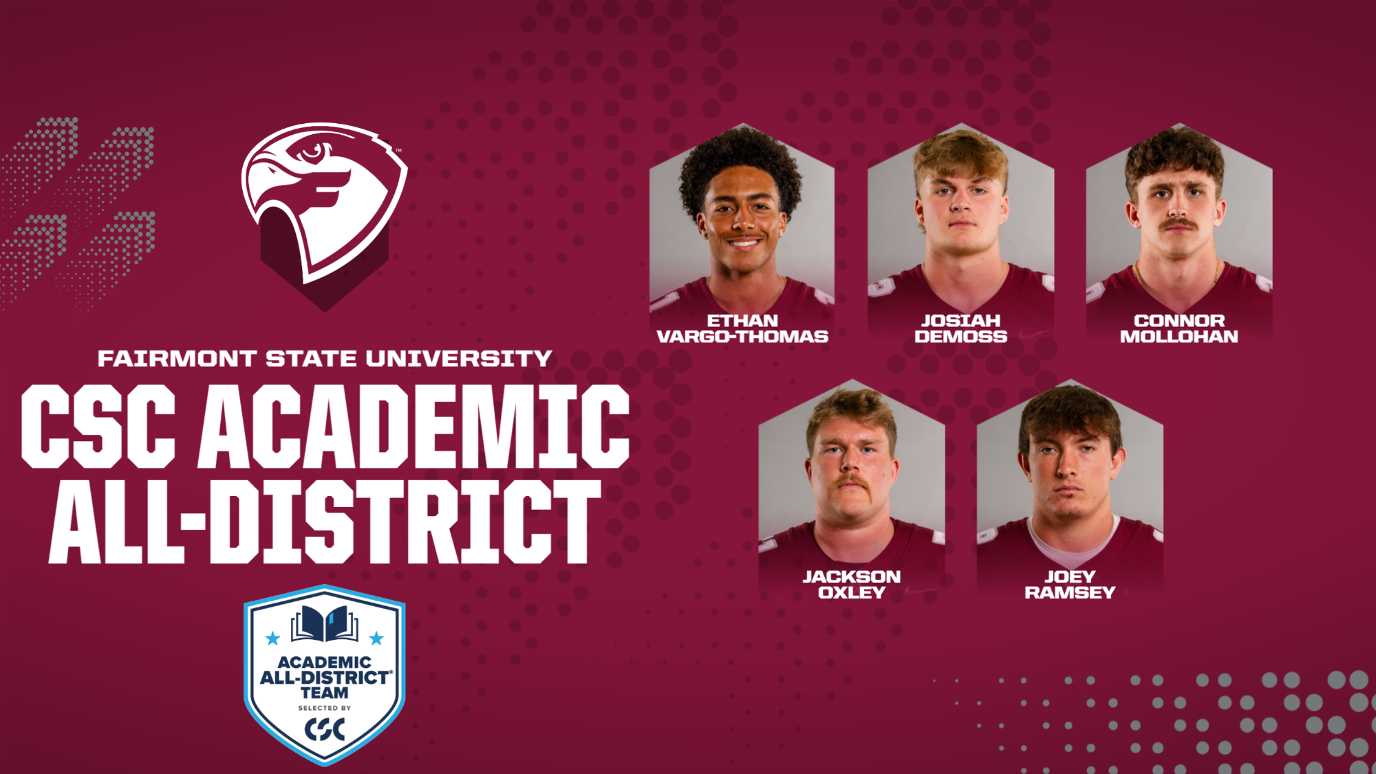 2025 Football CSC Academic All-District