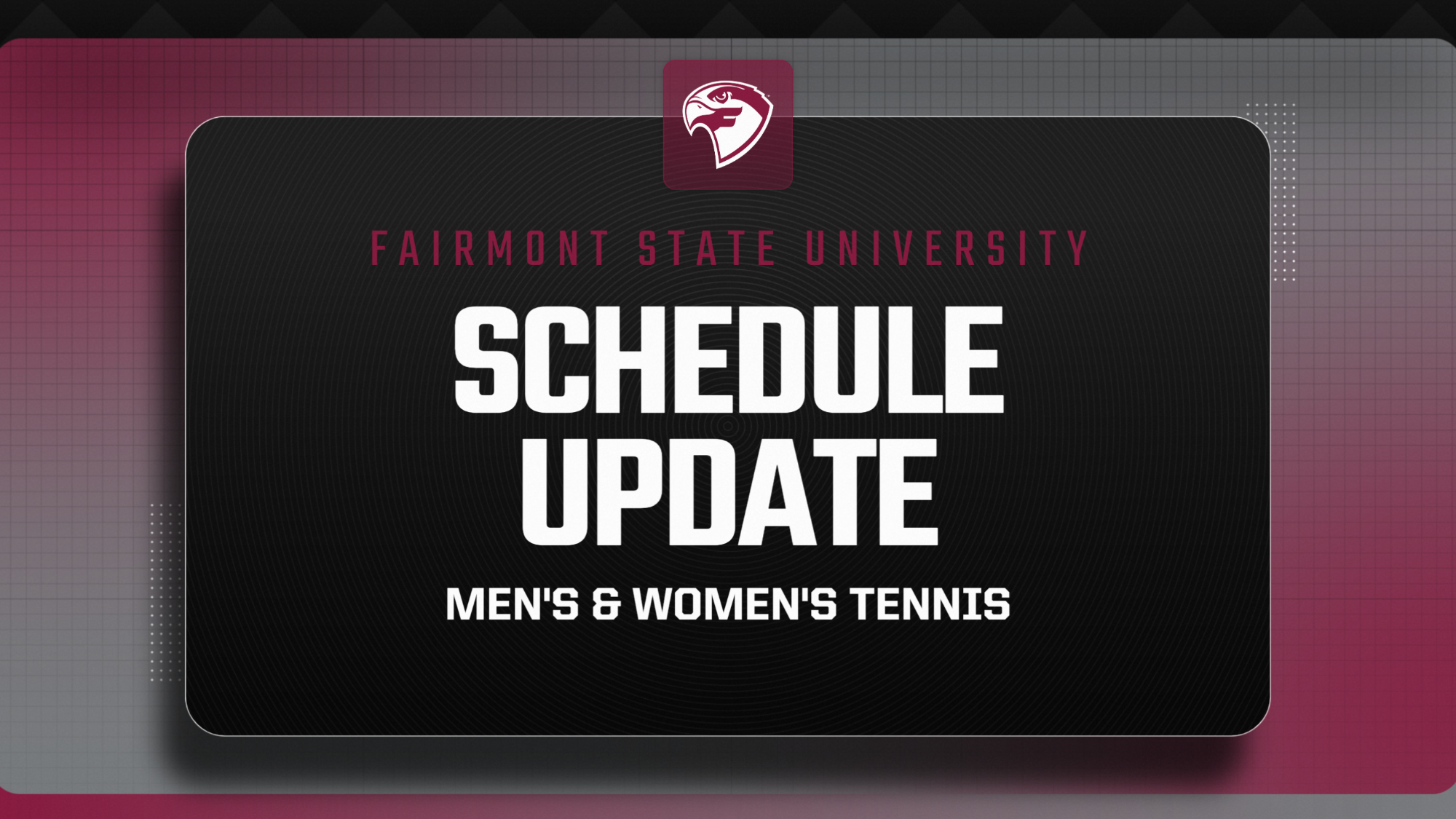 Men's & Women's Tennis Schedule Update
