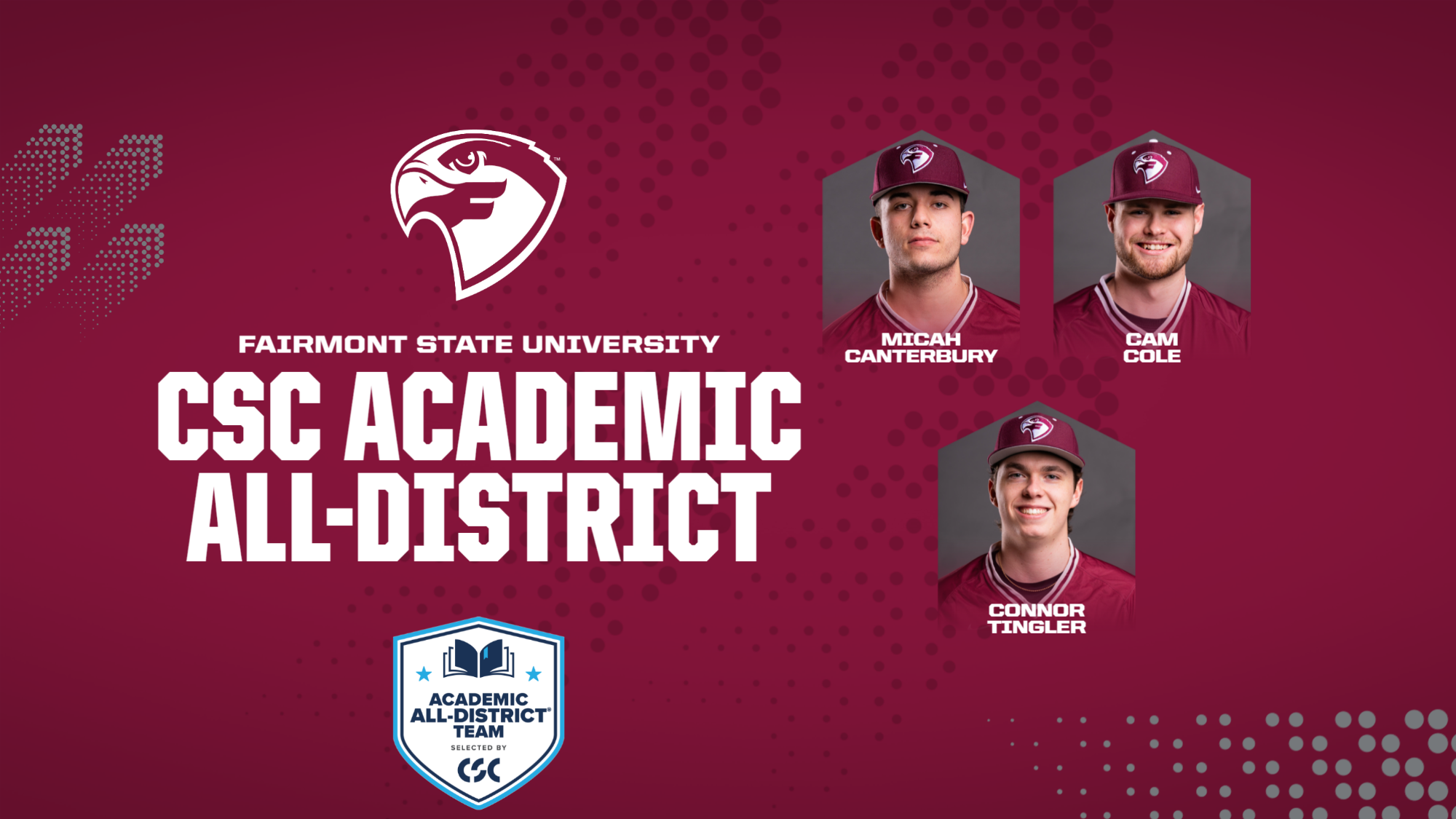 2026 CSC Academic All-District Baseball