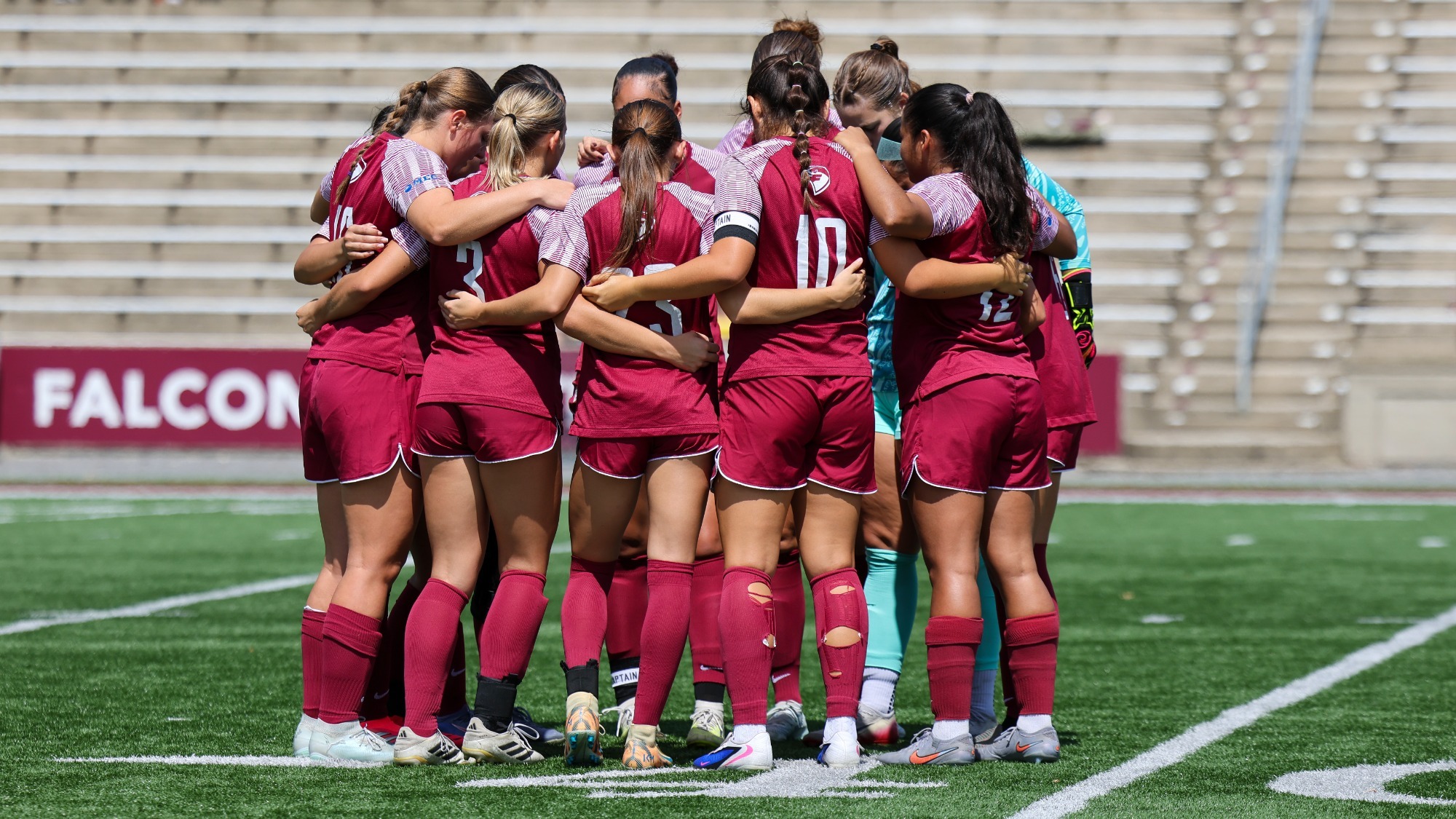 Women's Soccer Huddle vs West Liberty 2026
