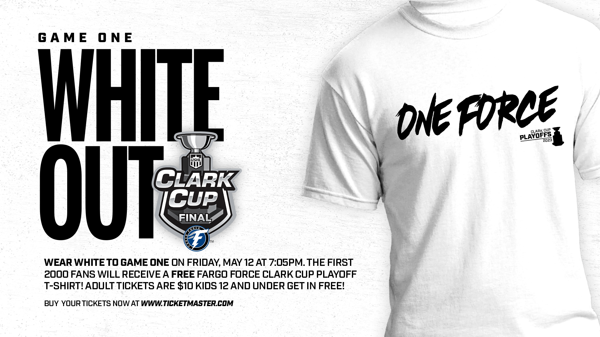 CLARK CUP FINALS GAME ONE WHITEOUT Fargo Force