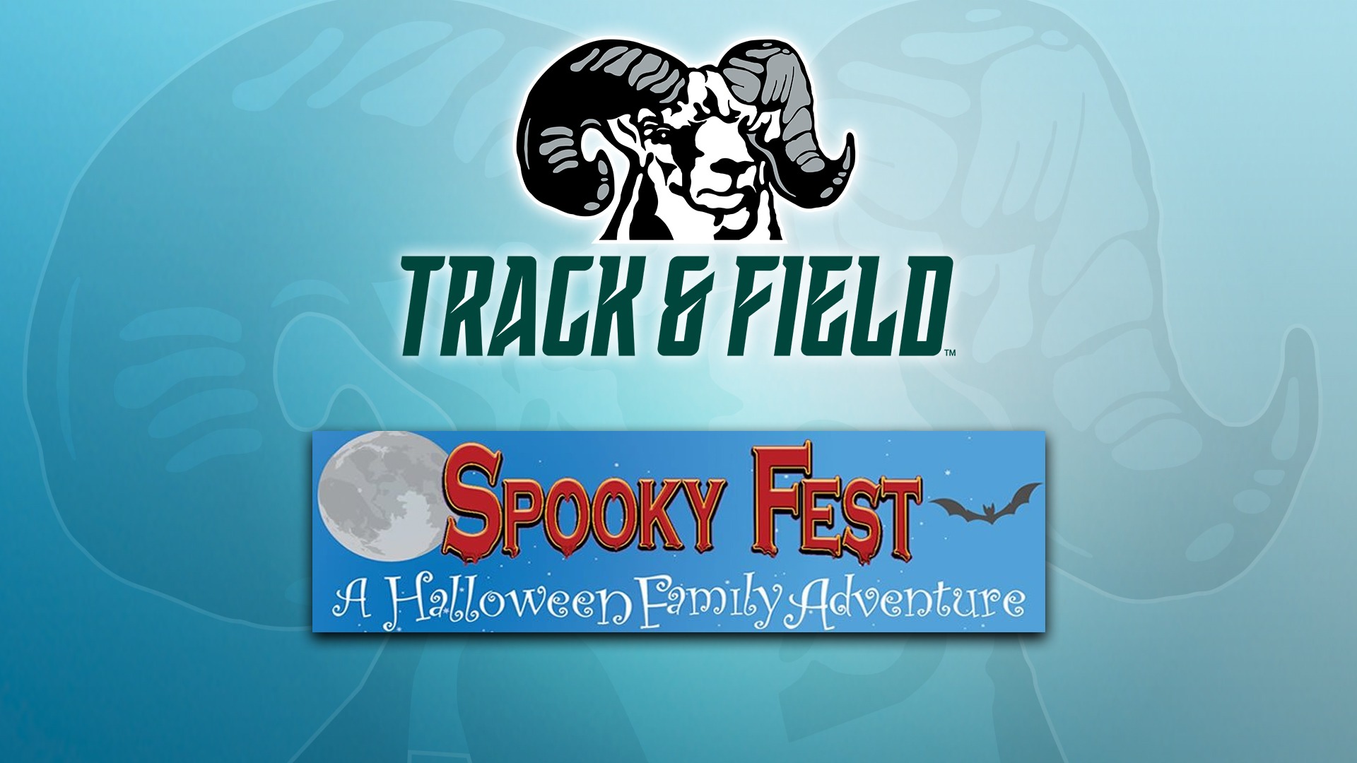 Farmingdale State Track & Field x Spooky Fest logos