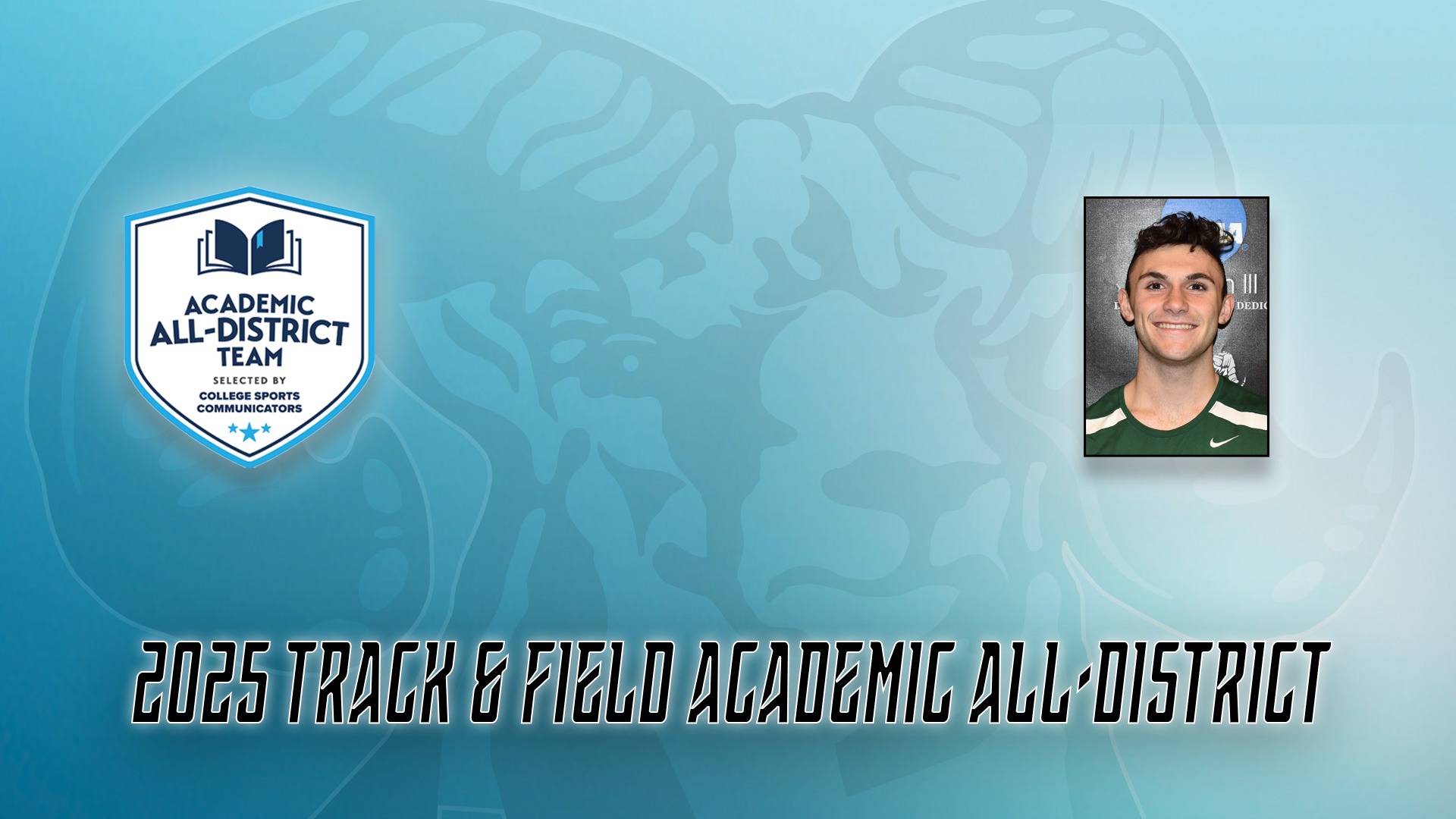 Nicholas Lourenco of Farmingdale State College was named to the 2025 Academic All-District Men's Track & Field Team