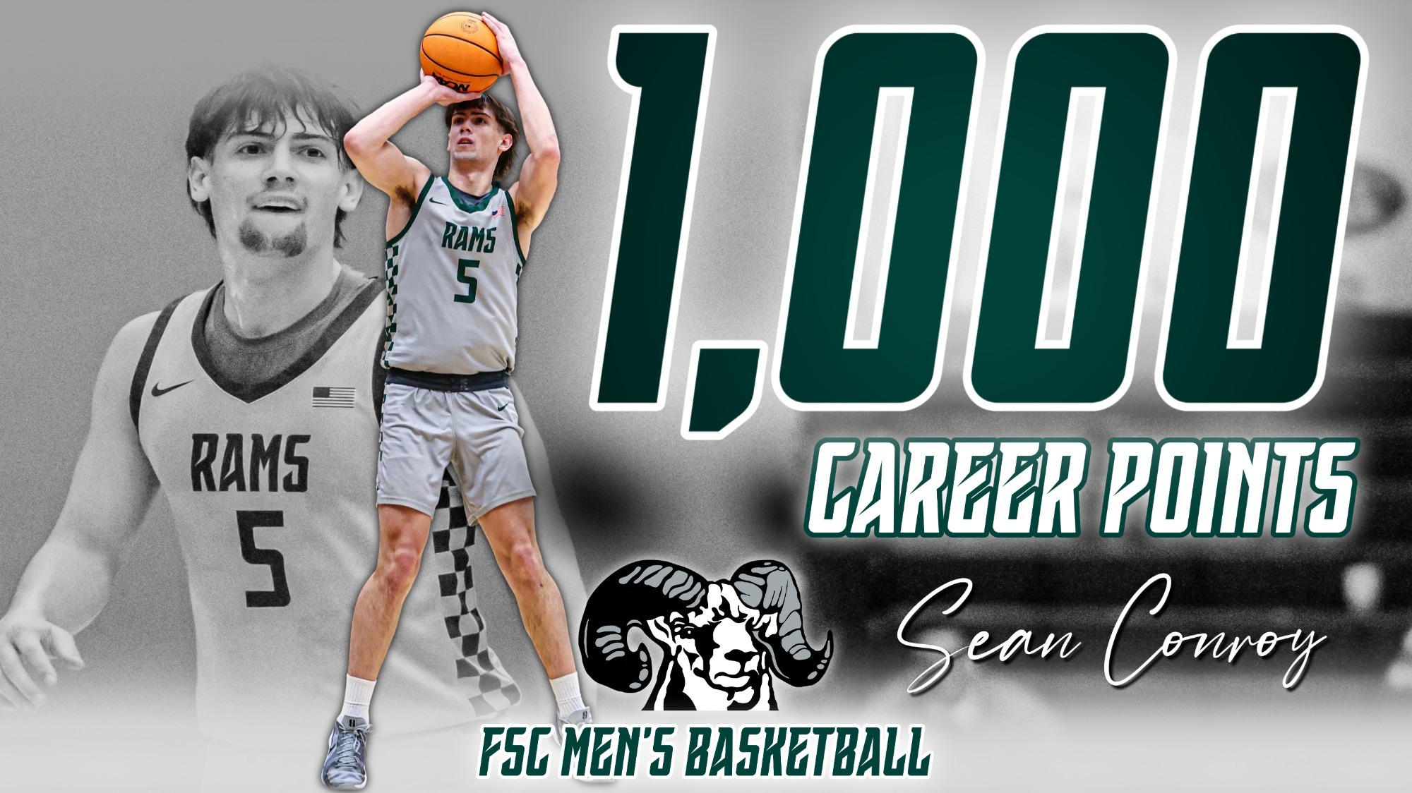 Sean Conroy 1,000 points graphic