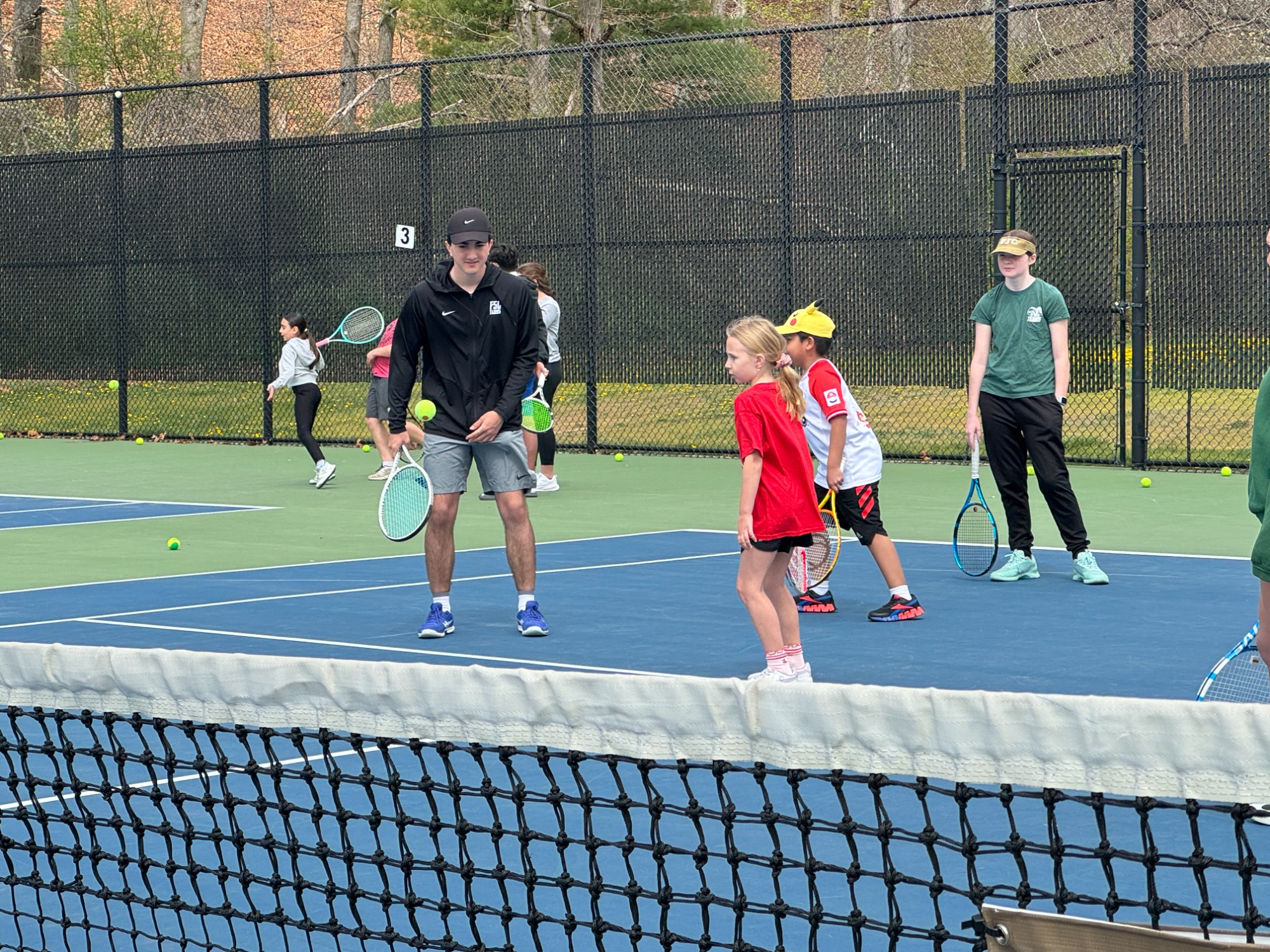 The Farmingdale State College men's and women's tennis teams played host to a USTA Campus Kids Day event prior to the men's team's matches on Saturday, April 18, 2026, welcoming children ages 5 to 15 to the FSC campus for instruction and to watch the competition.