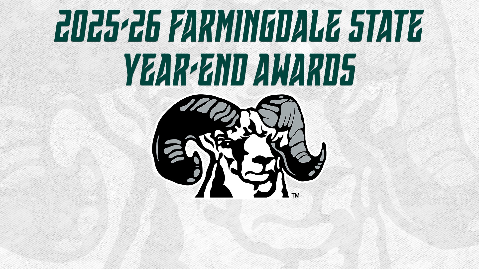 2025-26 Year-End Awards graphic with ram head in the middle