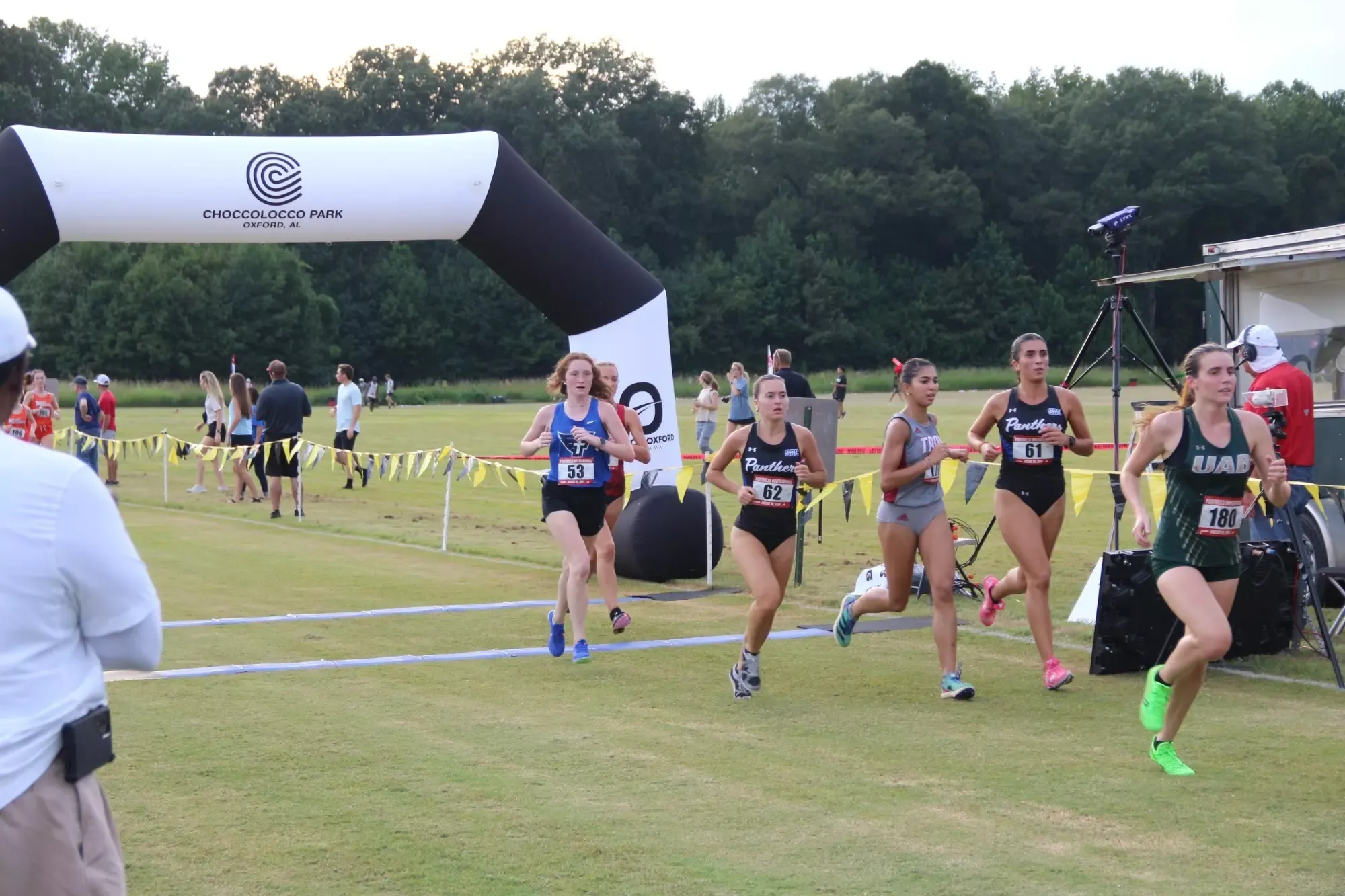Avery Rogers crosses finish line