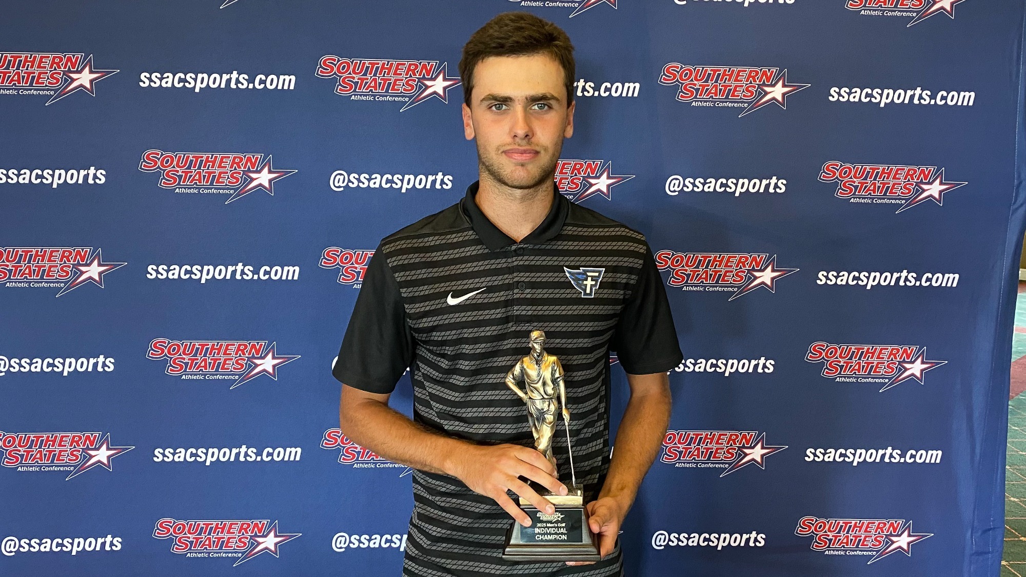 Cicala with the 2025 Individual Championship Trophy