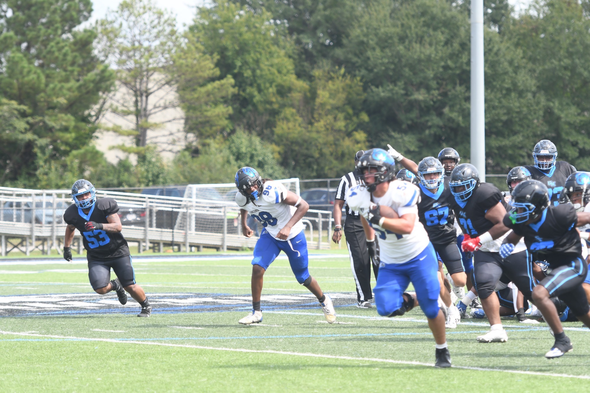 Tyston Tapia returns a fumble into Georgia Knights territory