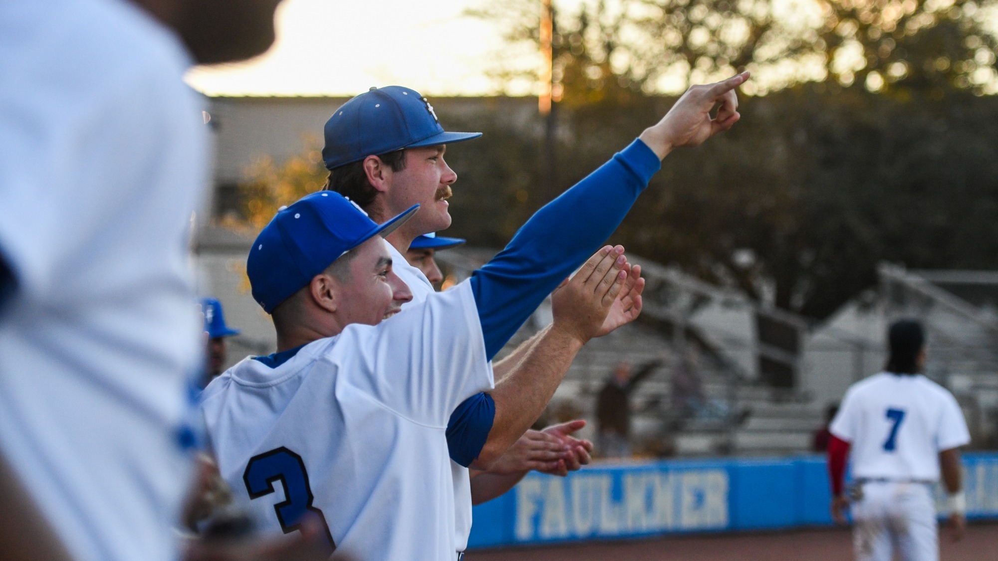 Eagles celebrate during a weekend sweep of Keiser and IWU
