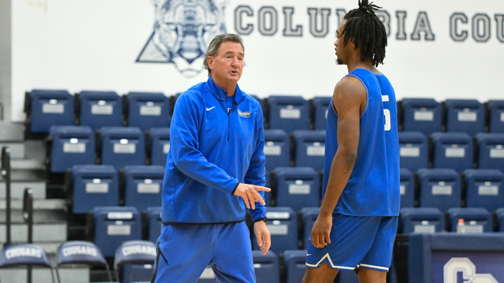 Sanderson coaches Baba in nationals practice