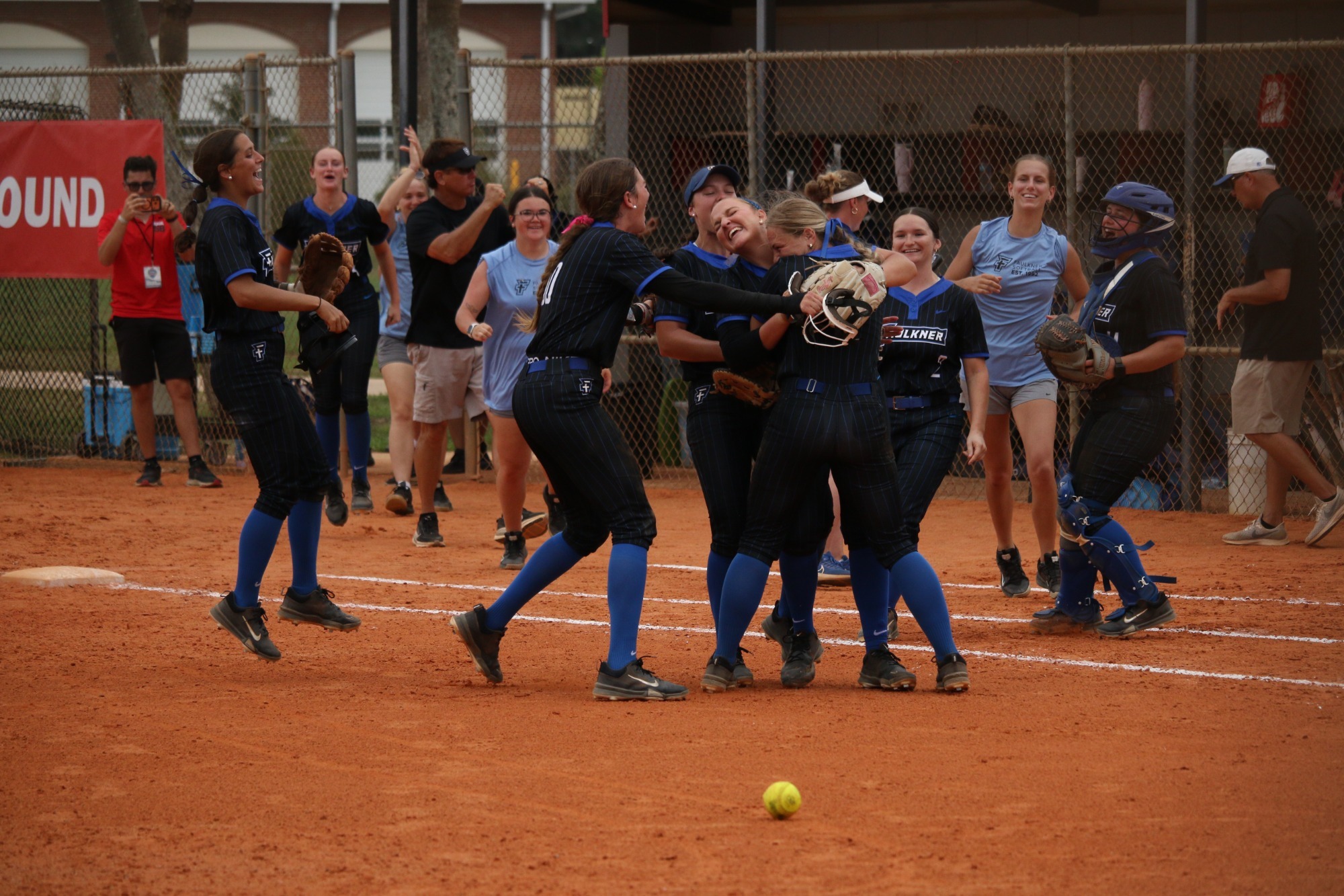 Lady Eagles celebrate punching their ticket to Opening Round Championship