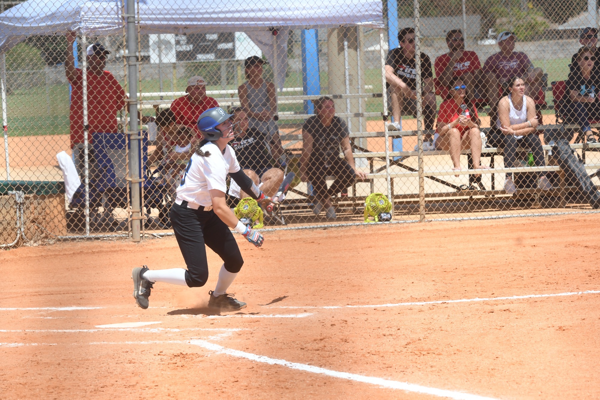 Jarman hits a home run vs SEU in Opening Round Finals