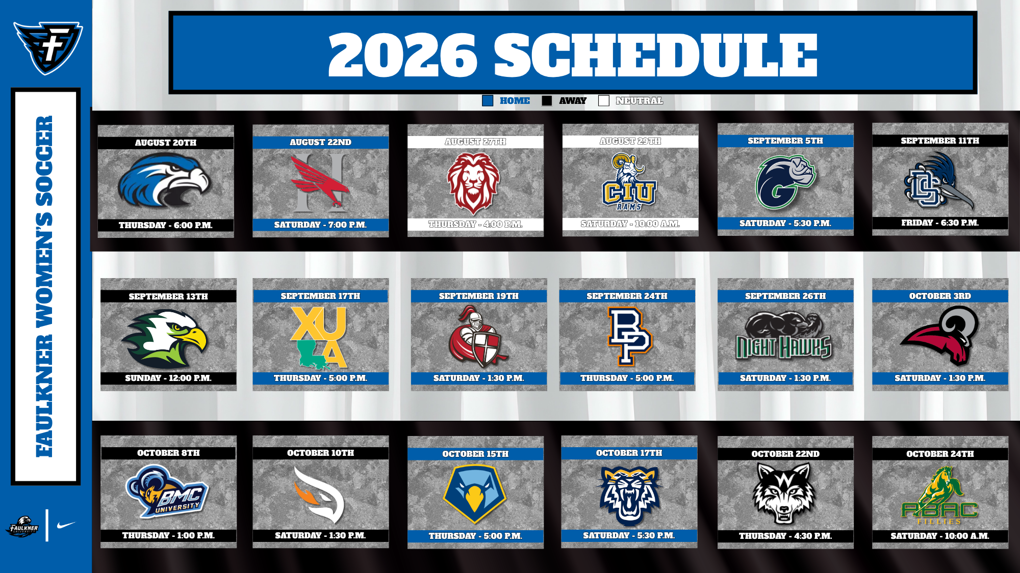 WSOC Schedule