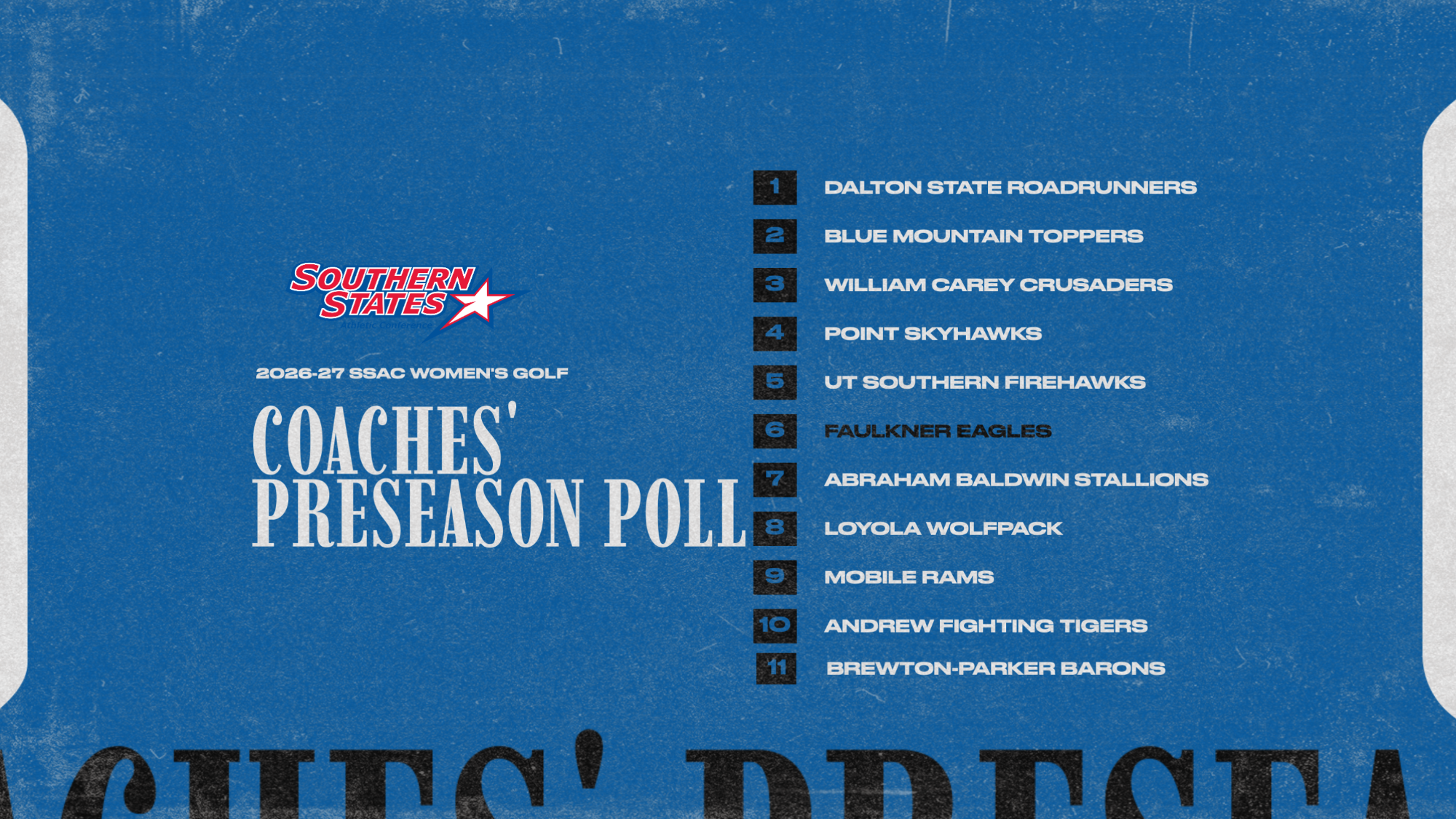 MGolf Preseason Poll 26-27