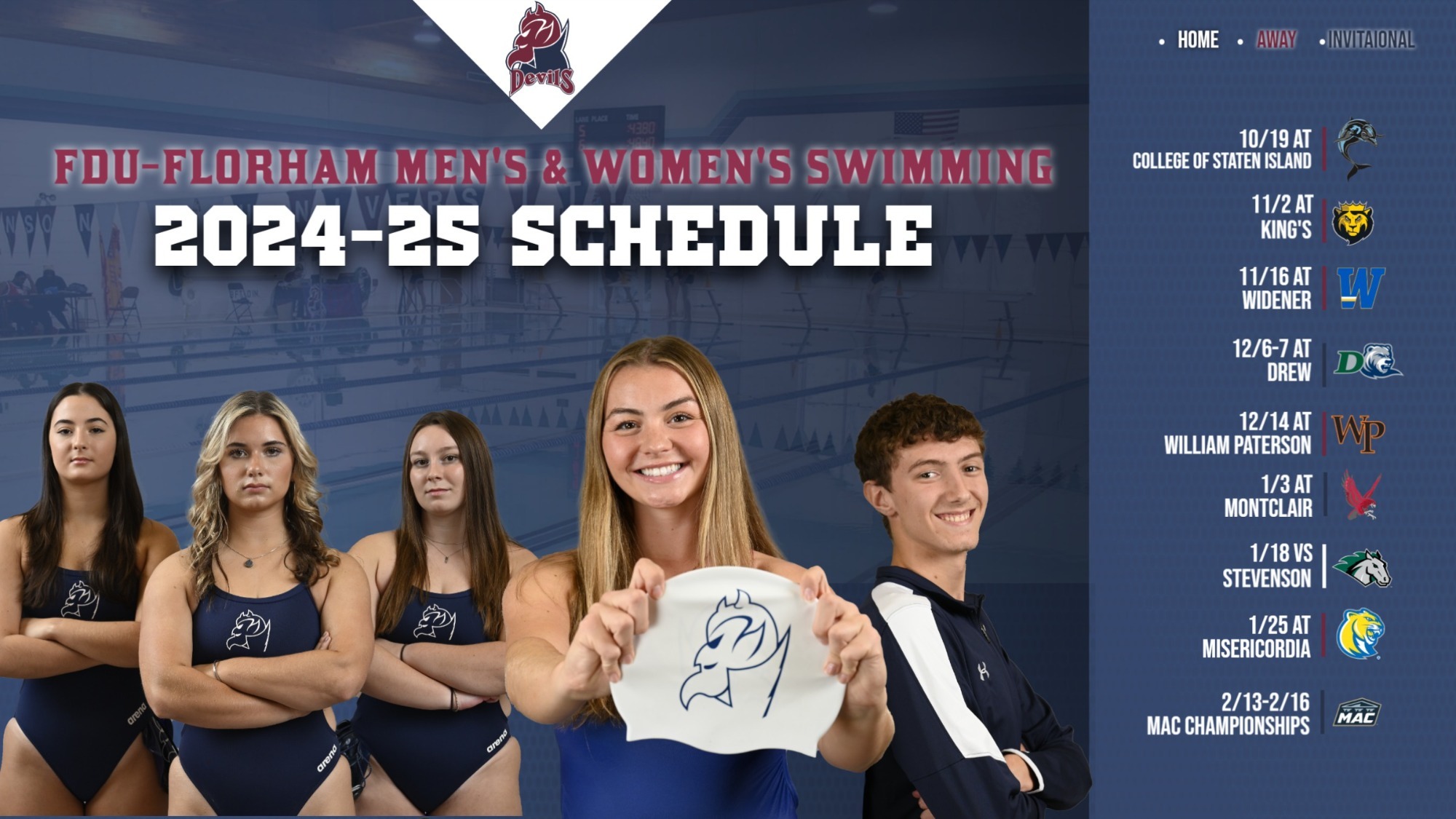 Women's Swimming Completes First Meet Sweep at Staten Island TriMeet