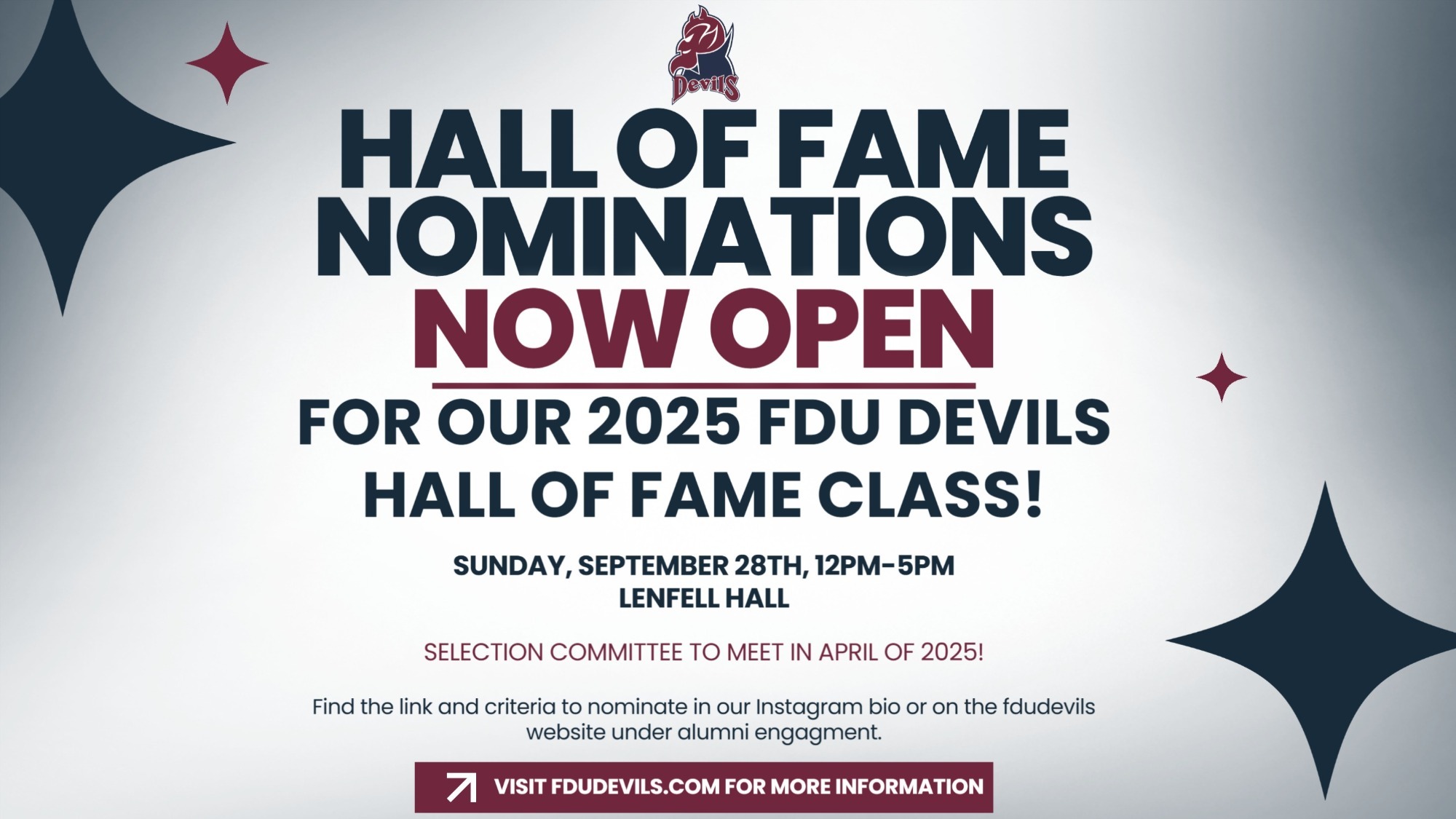 Hall of Fame nominations open 2025