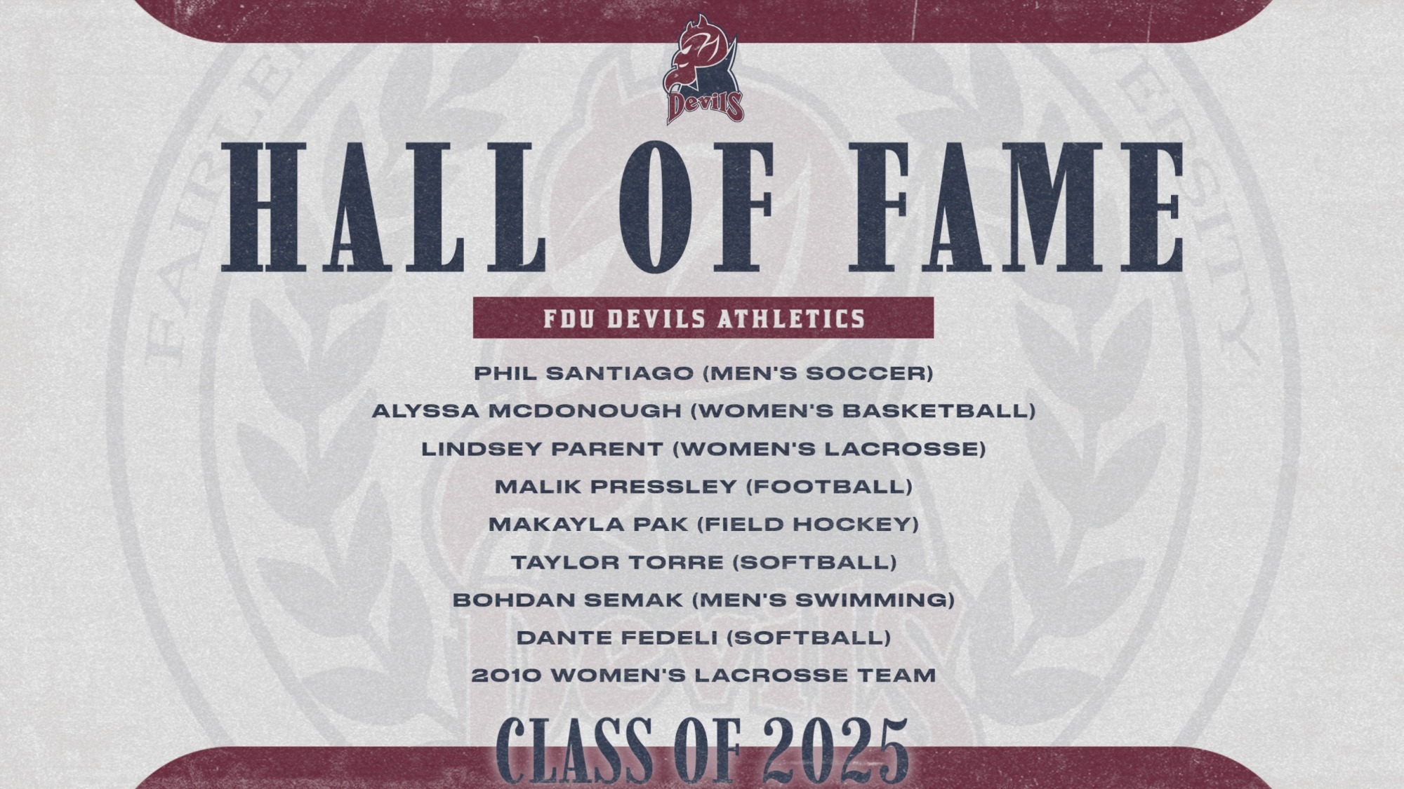 Hall of Fame 2025 Anncouncement