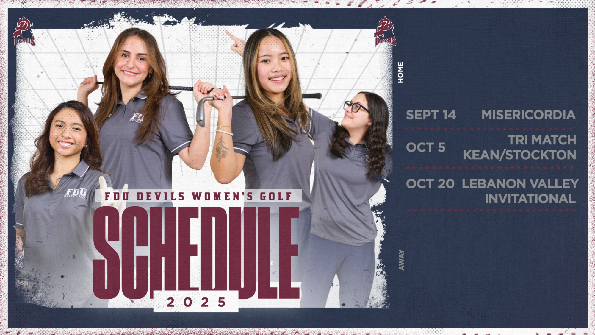 Women's gold fall 2025 schedule