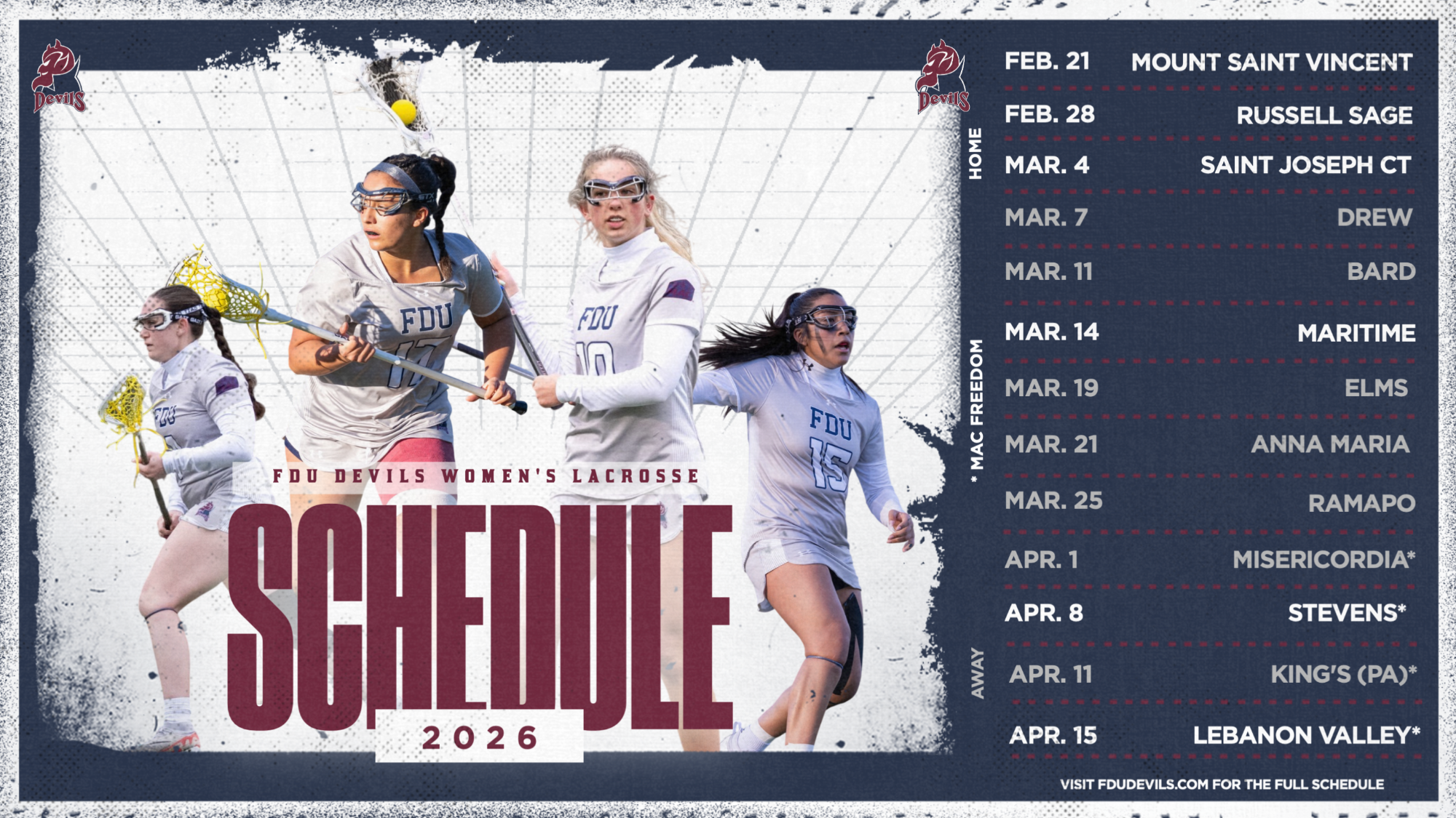 WLAX schedule release graphic 