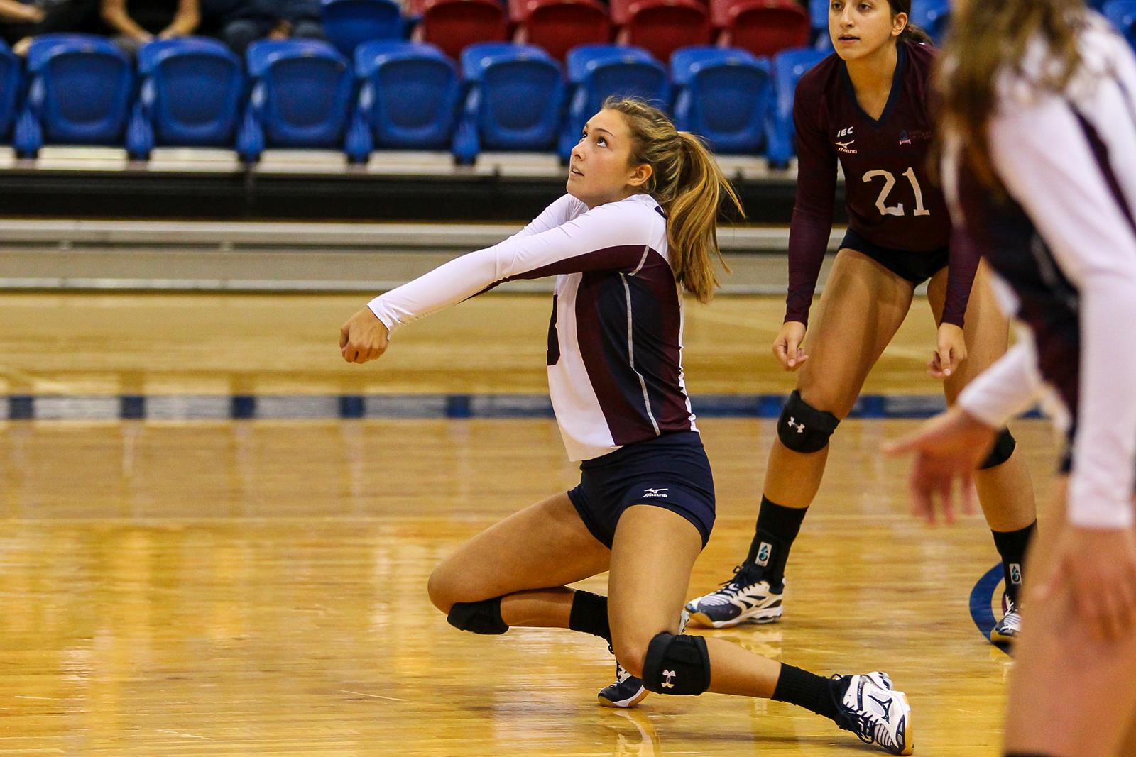 Volleyball Falls in Straight Sets to Rider FDU Knights Athletics