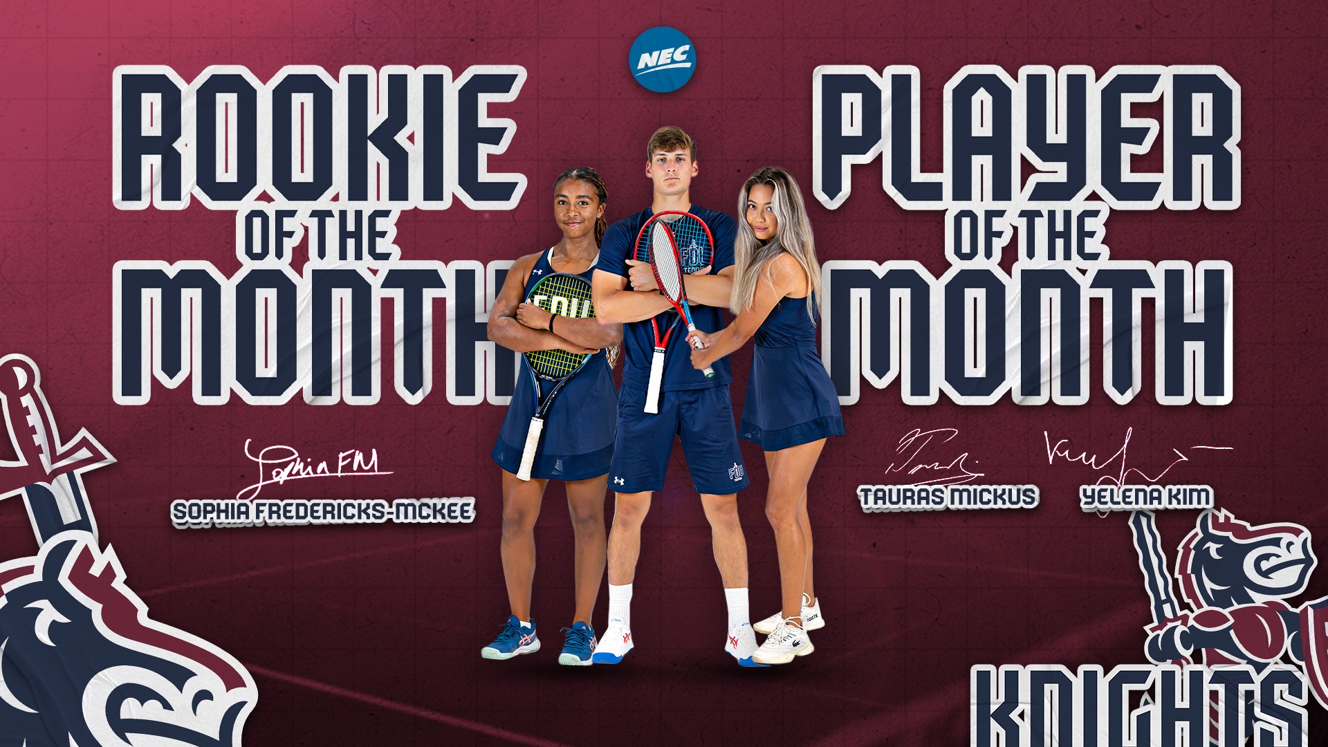 Tennis Monthly Awards Nov. 6