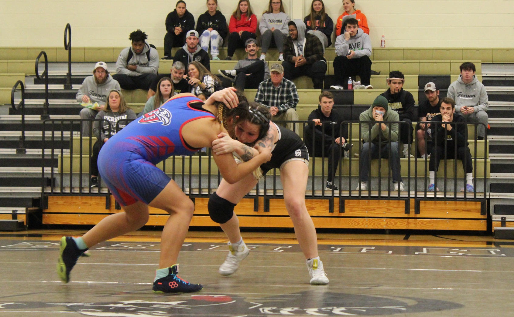 Skie Roulo in Women's Wrestling action for the Panthers.