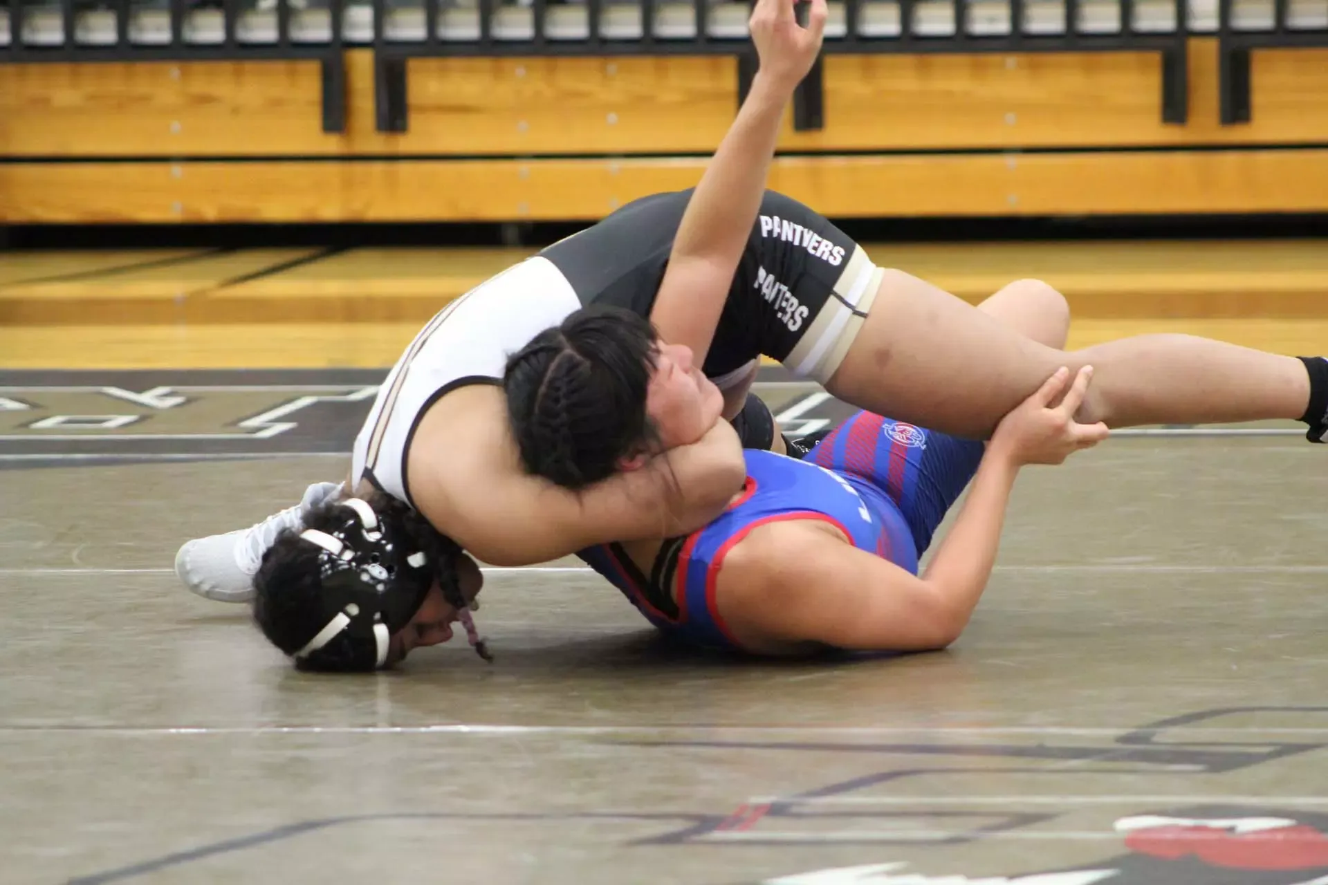 Jazmene Molina in Women's Wrestling action for the Panthers for the 2022-23 season. 