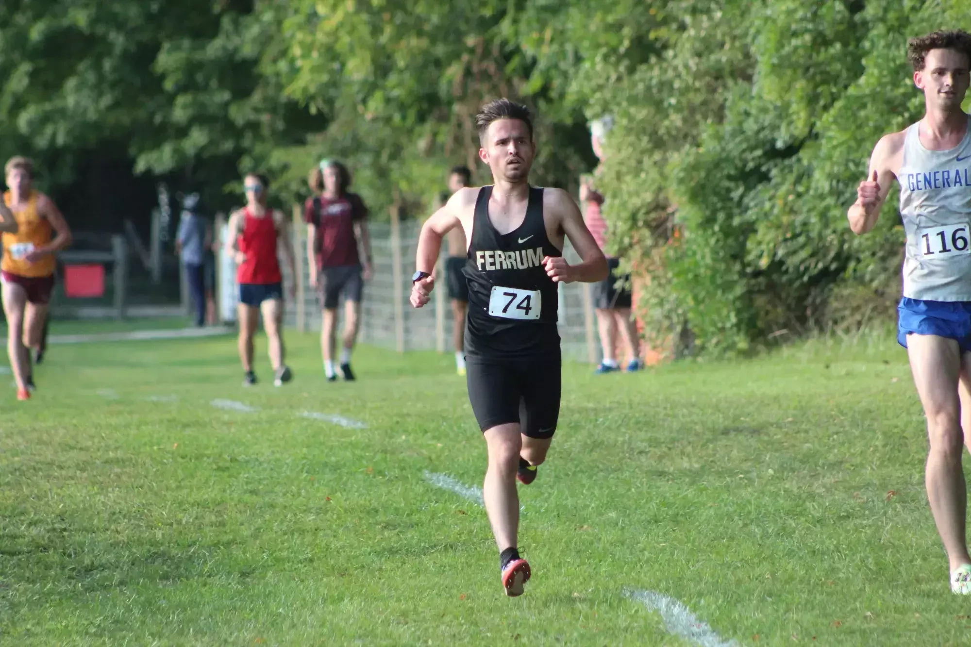 Clayton Stanford in action during the Ferrum men's cross country 2022 season.