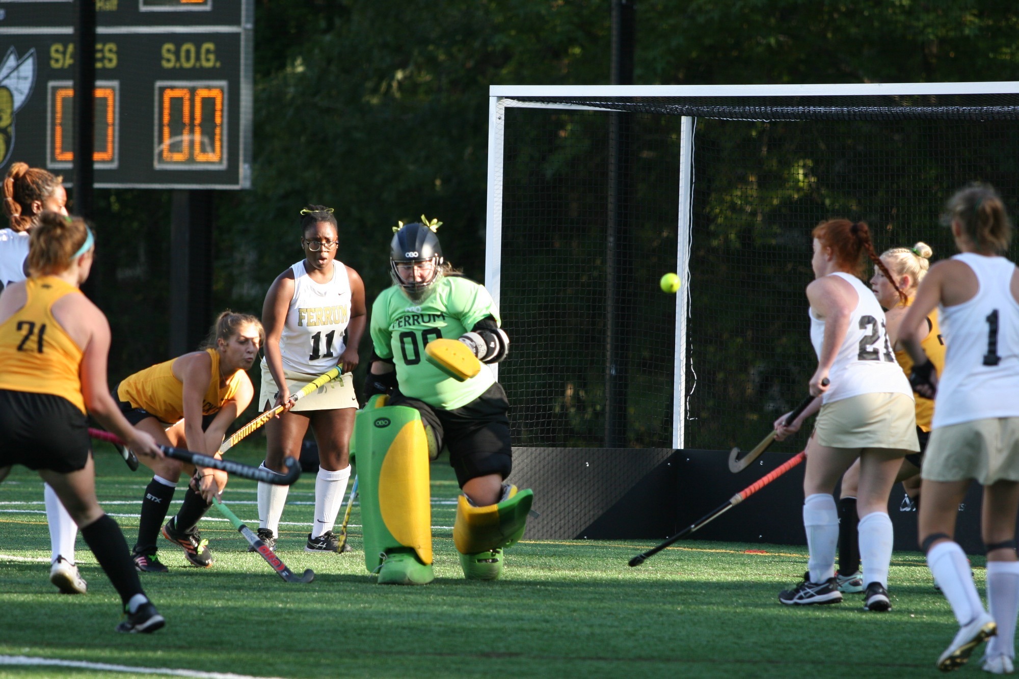 Field Hockey in action on 9/30/23 in a Ferrum home game. 