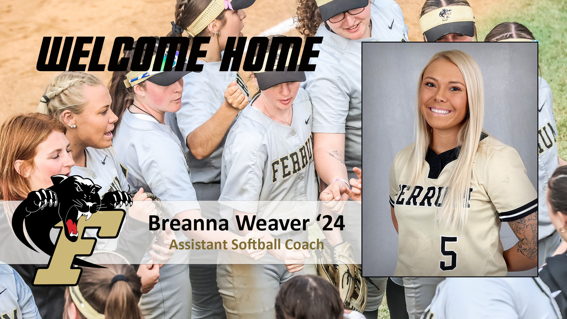 Breanna Weaver was named Assistant Softball Soach in November 2025.