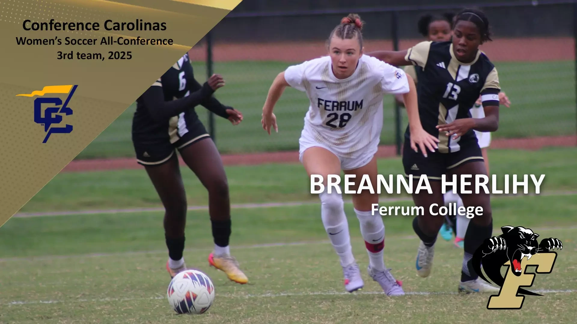 Breanna Herlihy was named to the Conference Carolinas All-Conference Third Team in 2025.All-Conf-2025