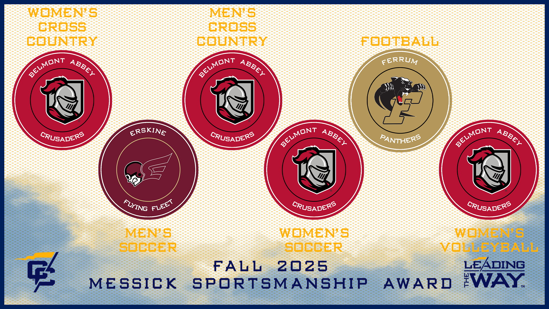 Ferrum's football team was included in the Conference Carolinas Fall 2025 Messick Award winners.