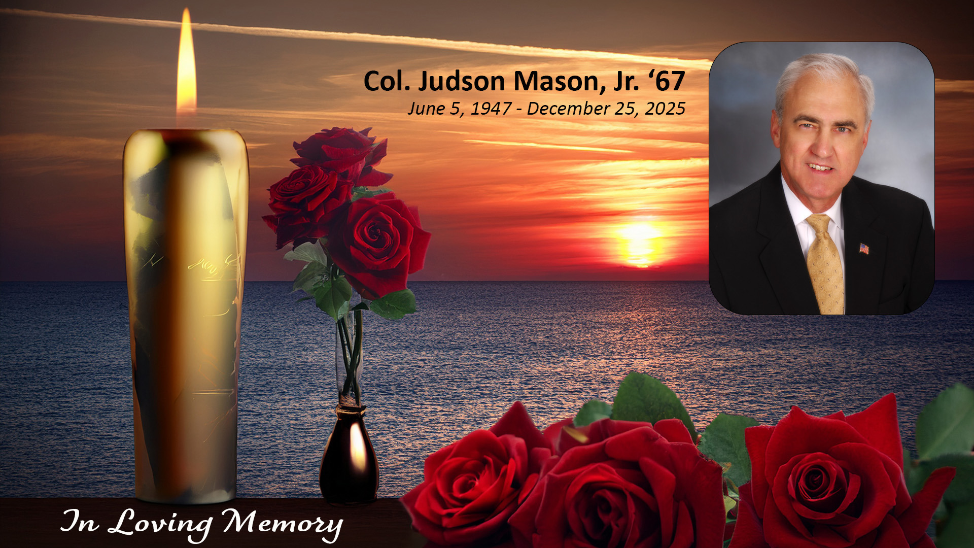 Col. Judson Mason, Jr. '67