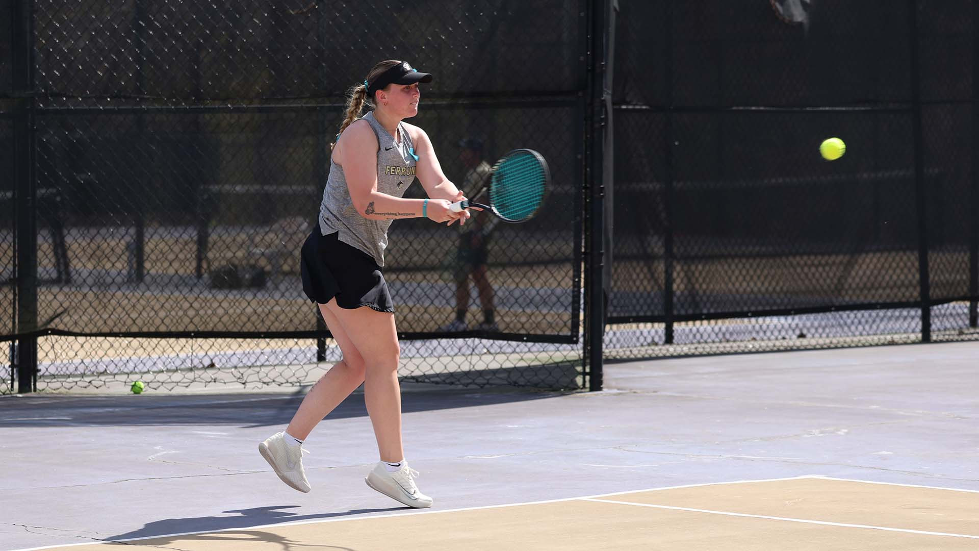 Hannah Huffman in home action for the Panthers on Match 19, 2025.