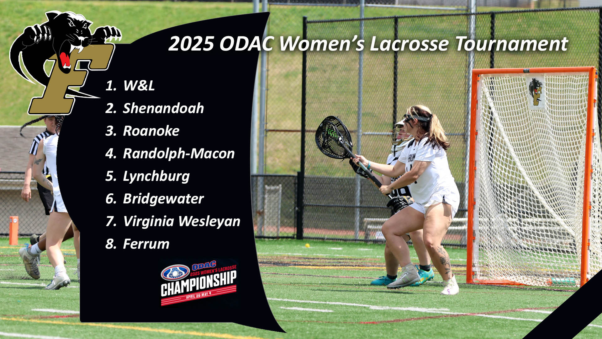 2025 ODAC Women's Lacrosse Tournament Seeding