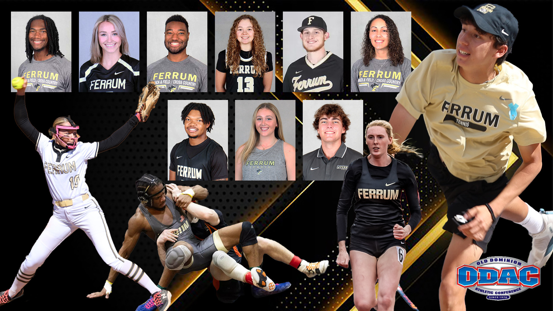 Ferrum College had 13 student-athletes named to the 2024-25 ODAC Sportsmanship Winter-Spring Teams.