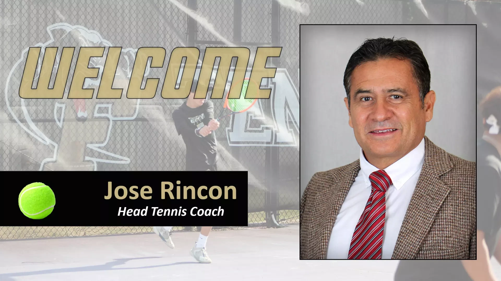 Jose Rincon was hired as Ferrum's tennis coach in September 2025.