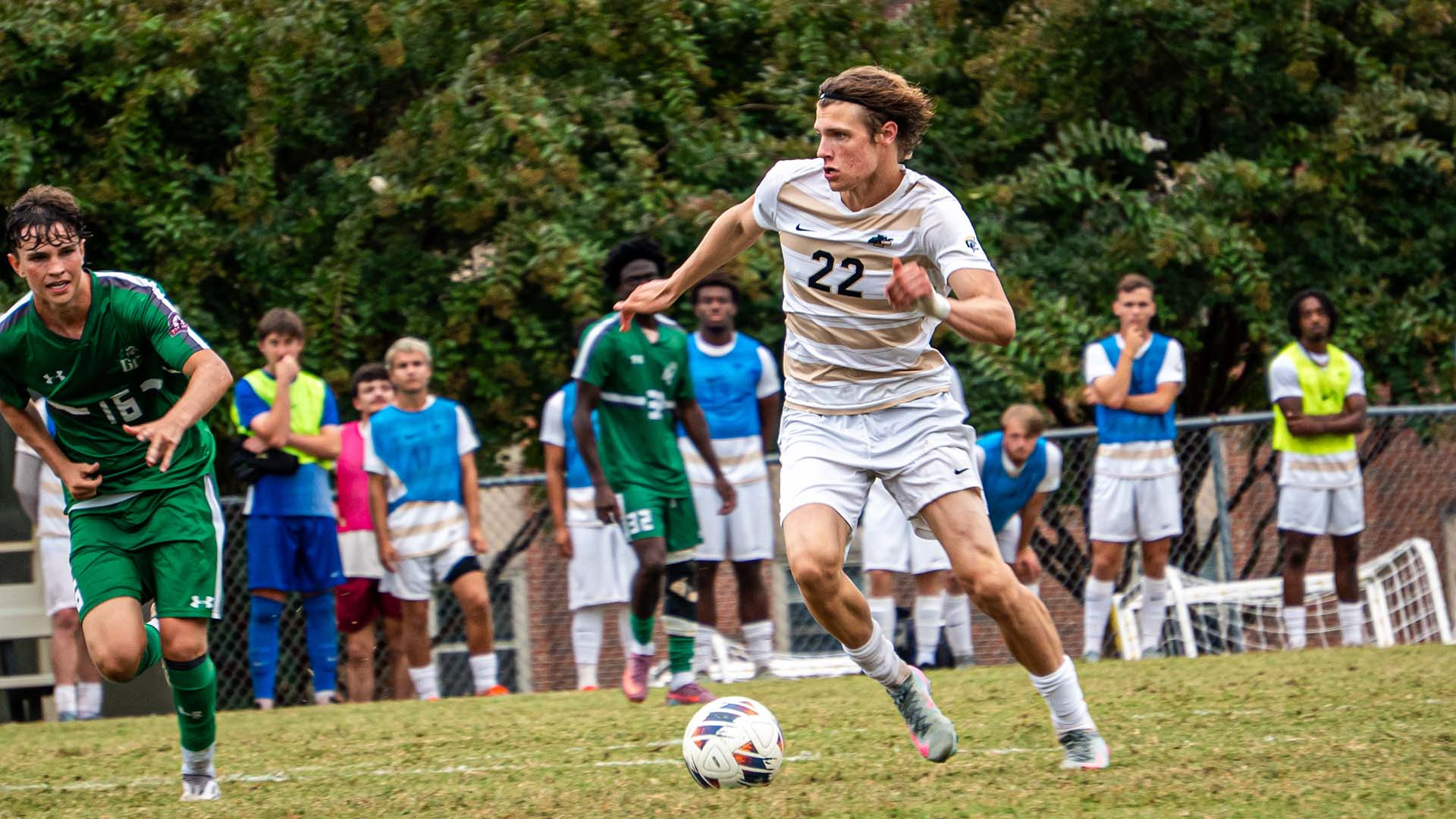 Ferrum's Oliver McIntosh in action at home against Greensboro College September 24, 2025. 