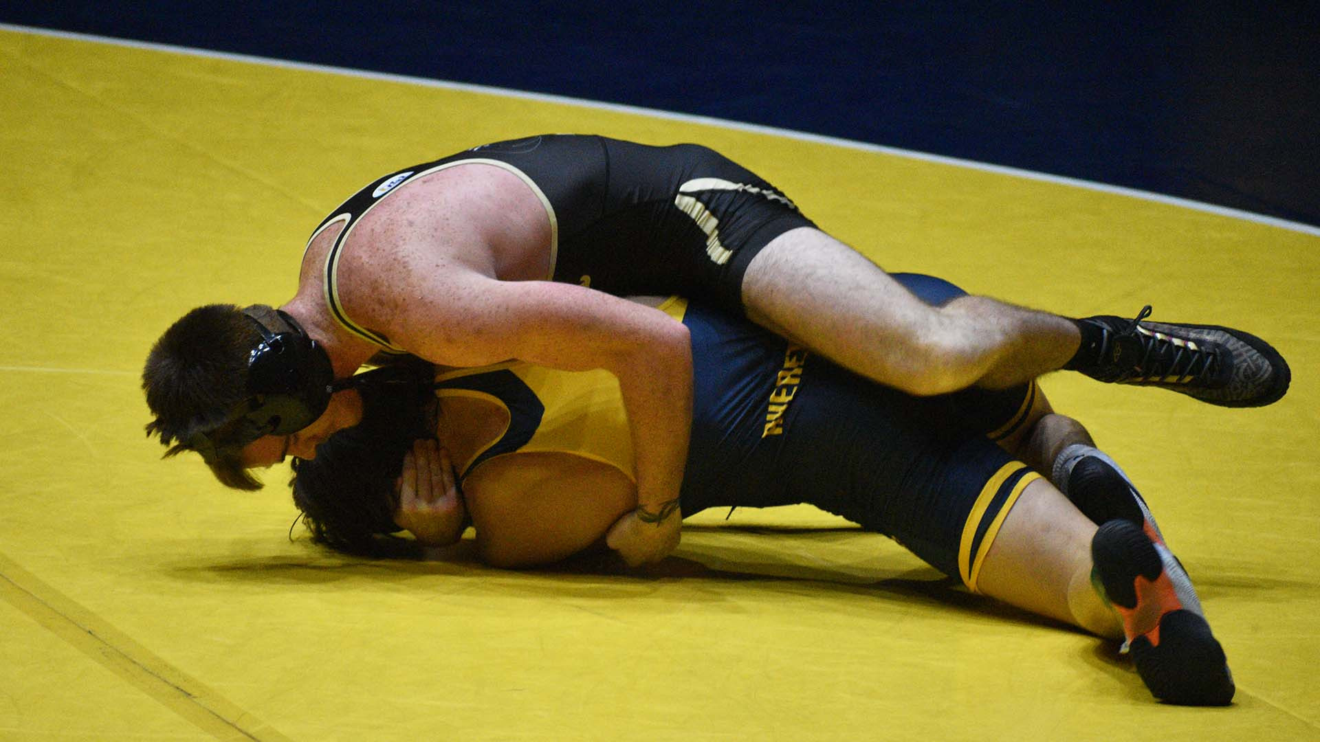 Freshman Braden Crawford in action for the Panthers November 15, 2025.