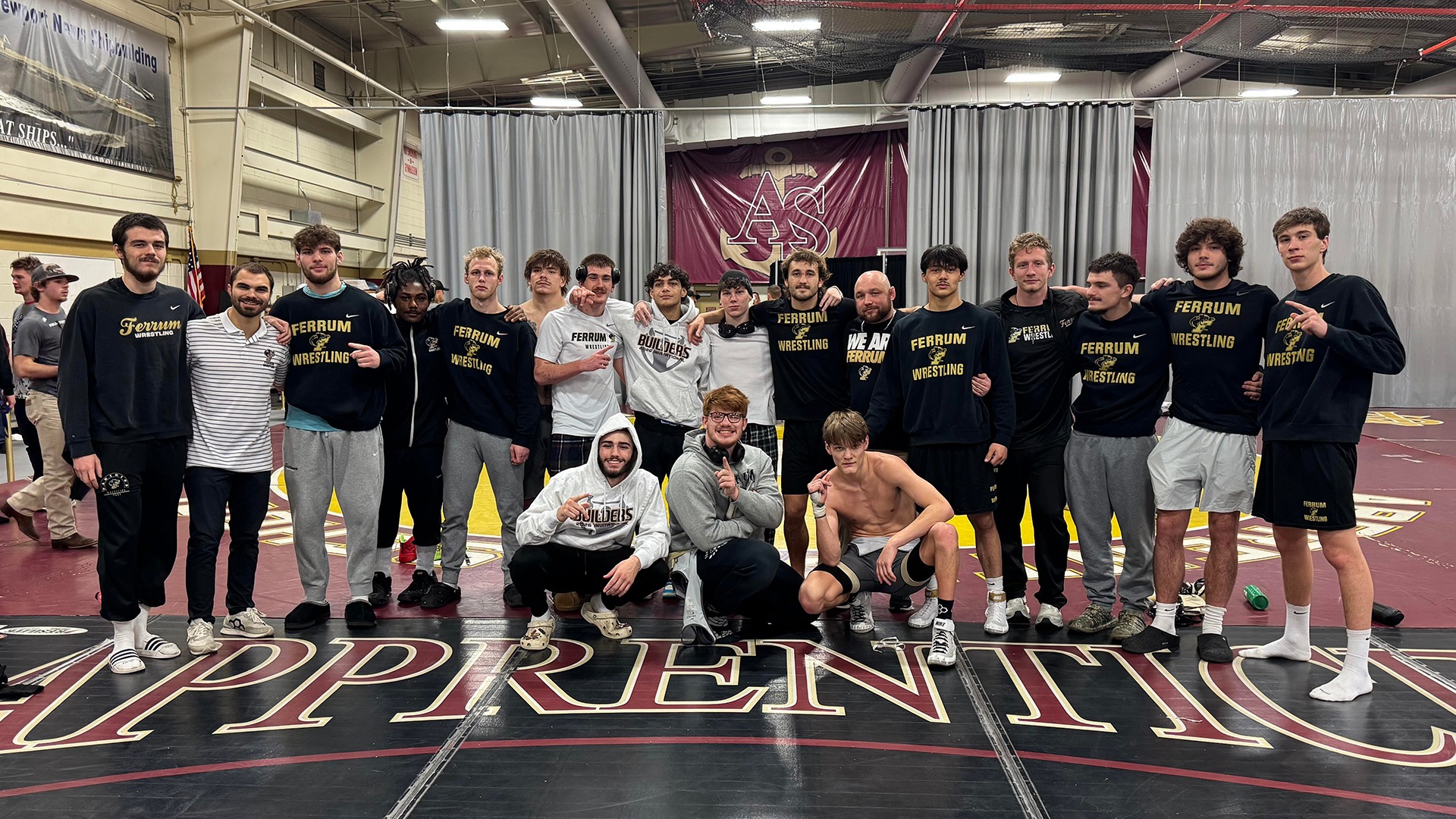 Ferrum College's wrestling team won the Builder Invitational team title on January 17, 2026. 