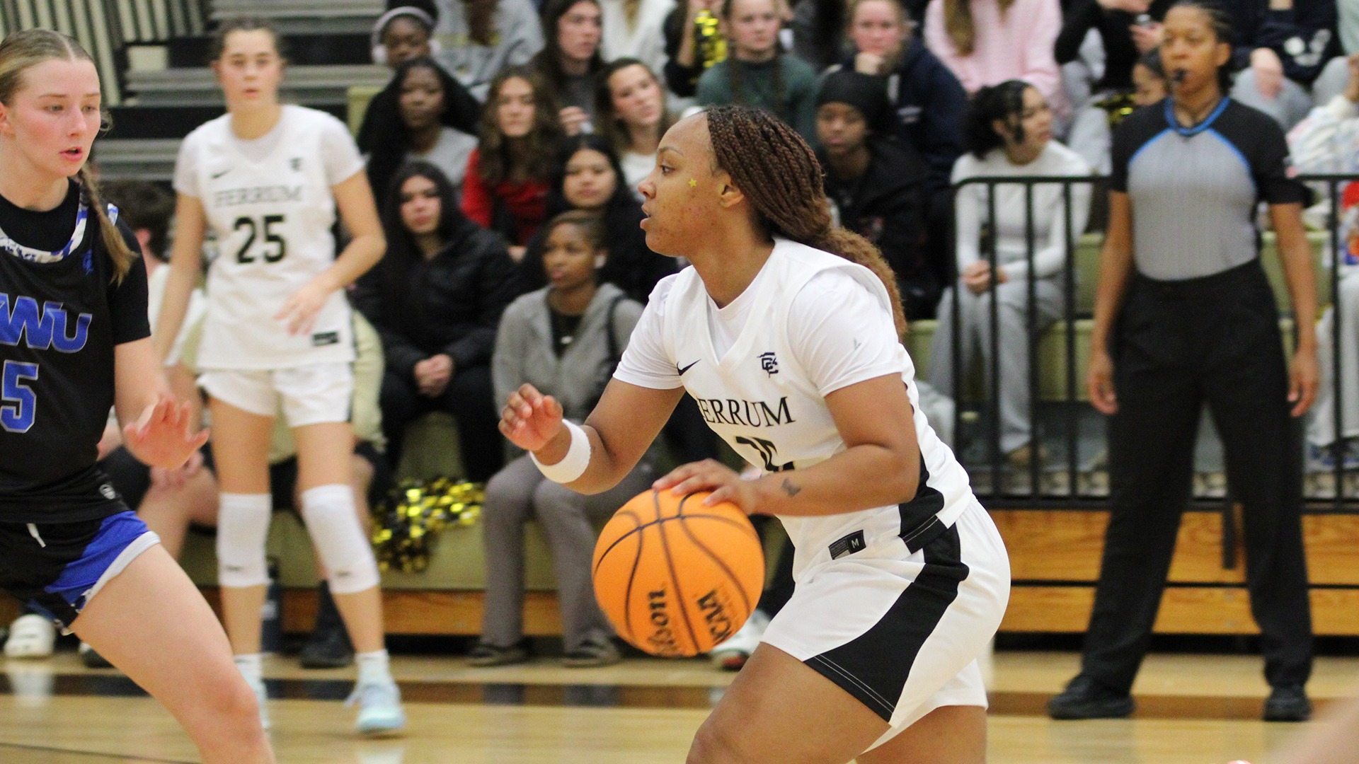Breyana Kimmons in action during a home game on January 17, 2026. 