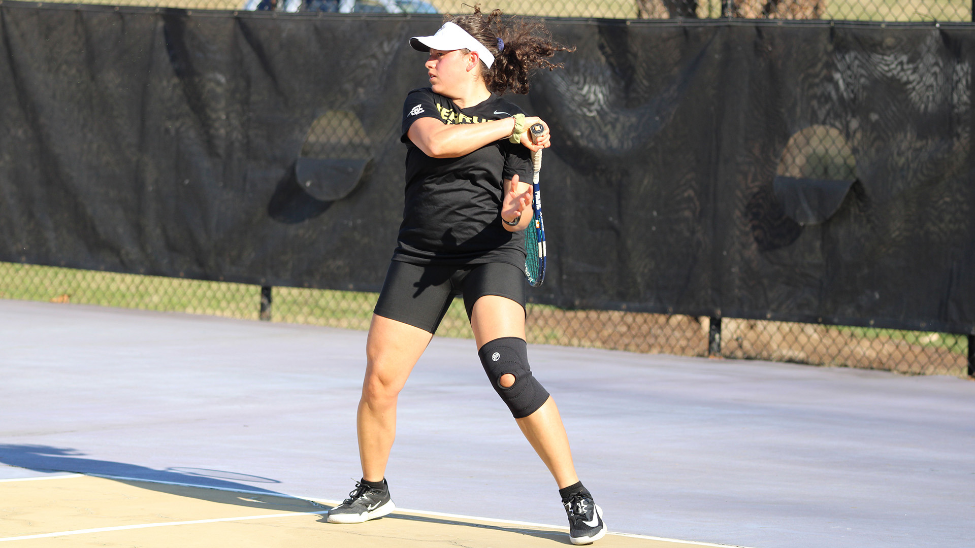 Ferrum's Bianca Solorzano shown in action during a March 2026 home match.