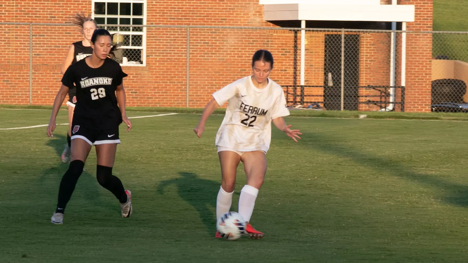 Sophomore defender Callia Misenheimer in action for the Panthers in an August 2026 preseason scrimmage.
