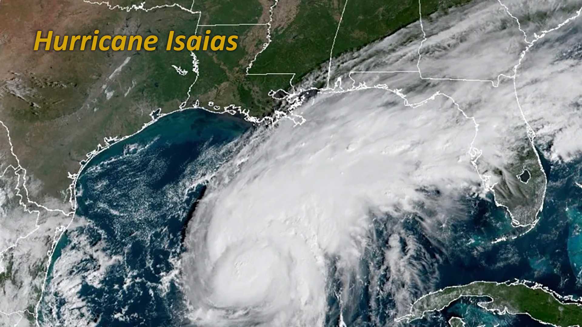 Hurricane Isaias is scheduled to make landfall in the northern gulf coast late Friday or early Saturday, October 9-10, 2026.