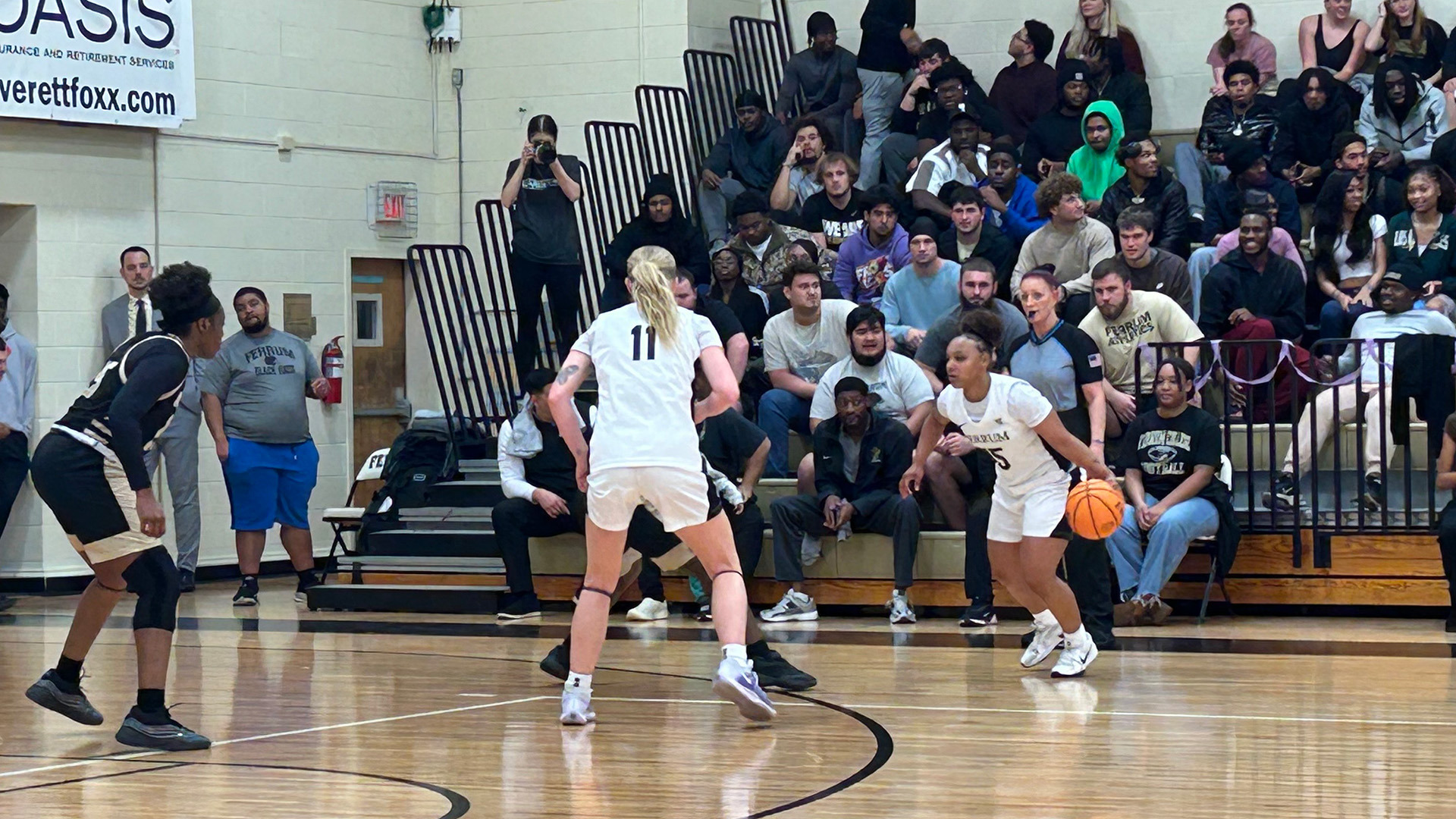 Breyana Kimmons in home action for Ferrum on February 11, 2026. 