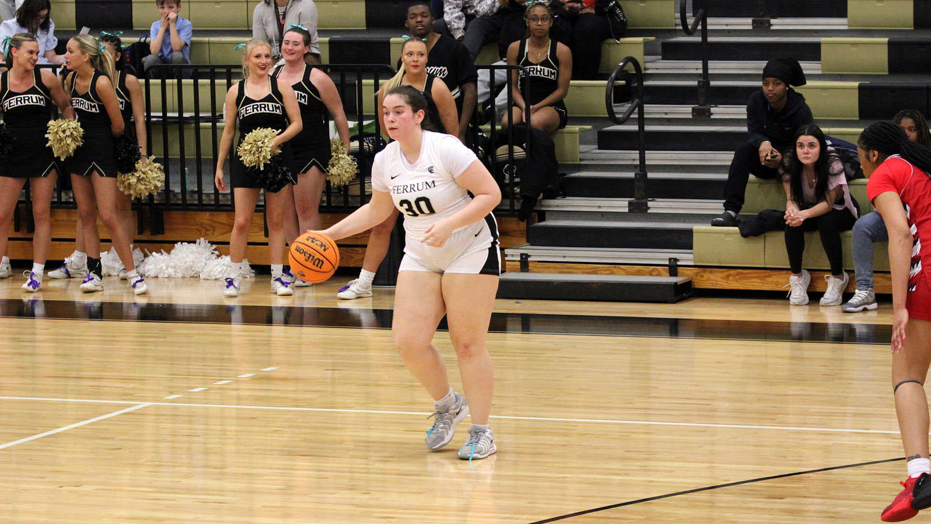 Allyson Cassell in home action for the Panthers on February 18, 2026. 