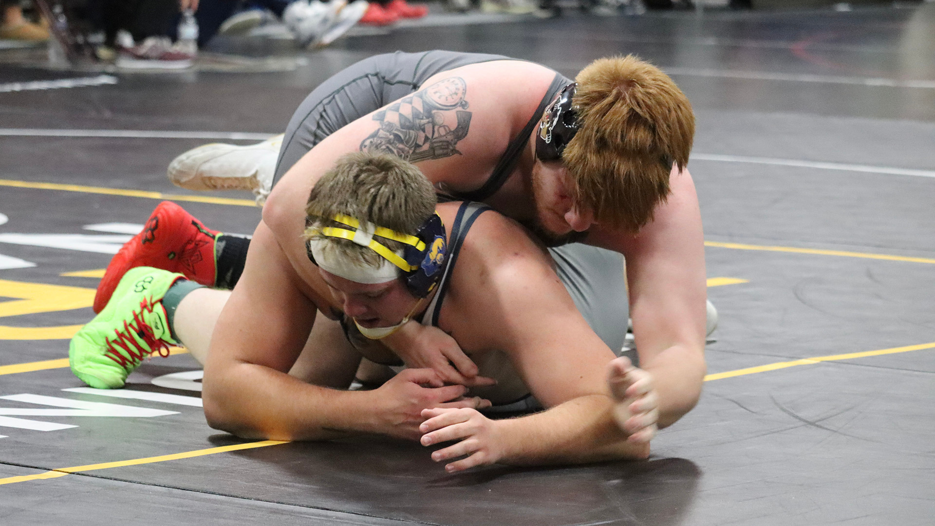 Braeden Fluke in action for Ferrum on January 17, 2026. 